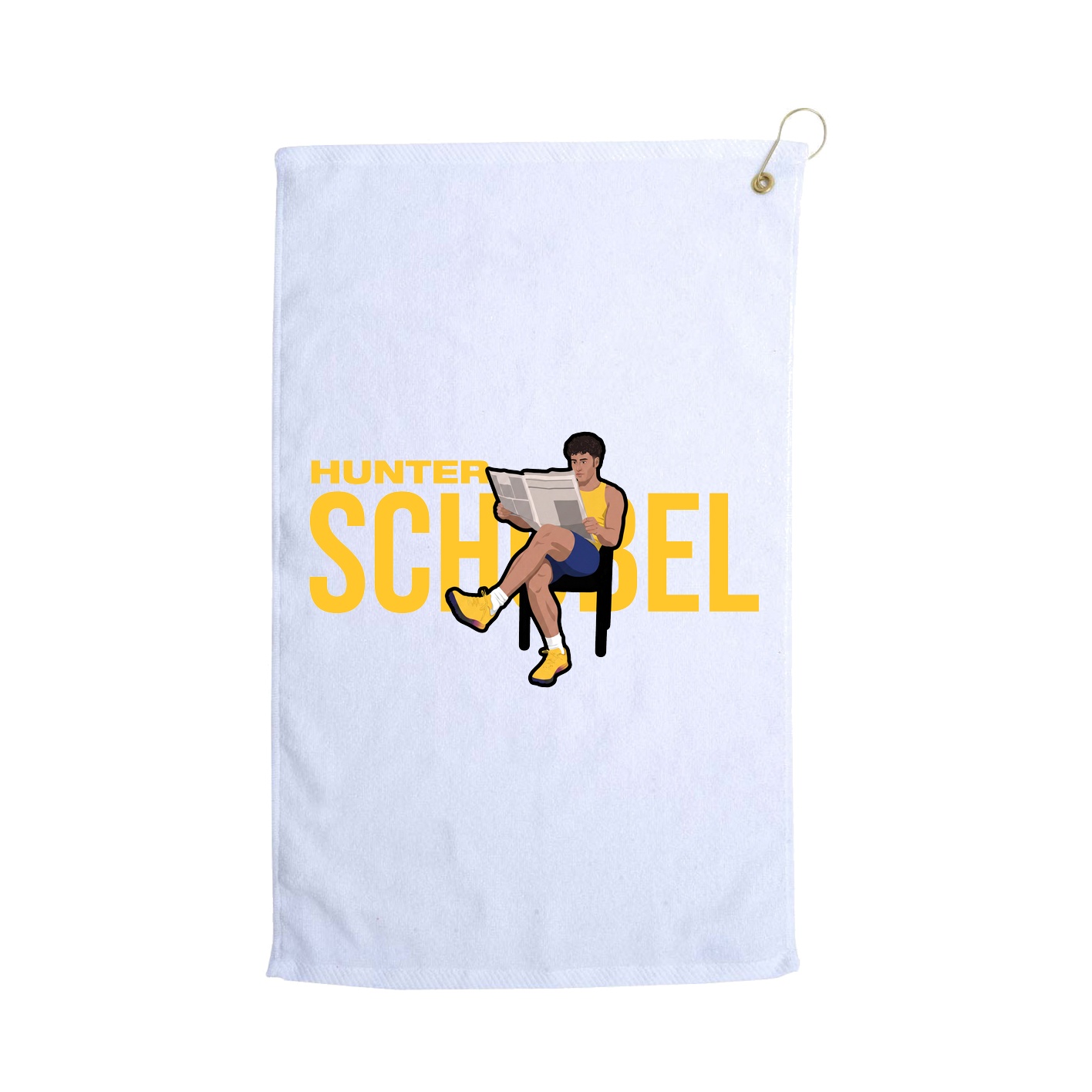 Golf Towel — Player Name in White