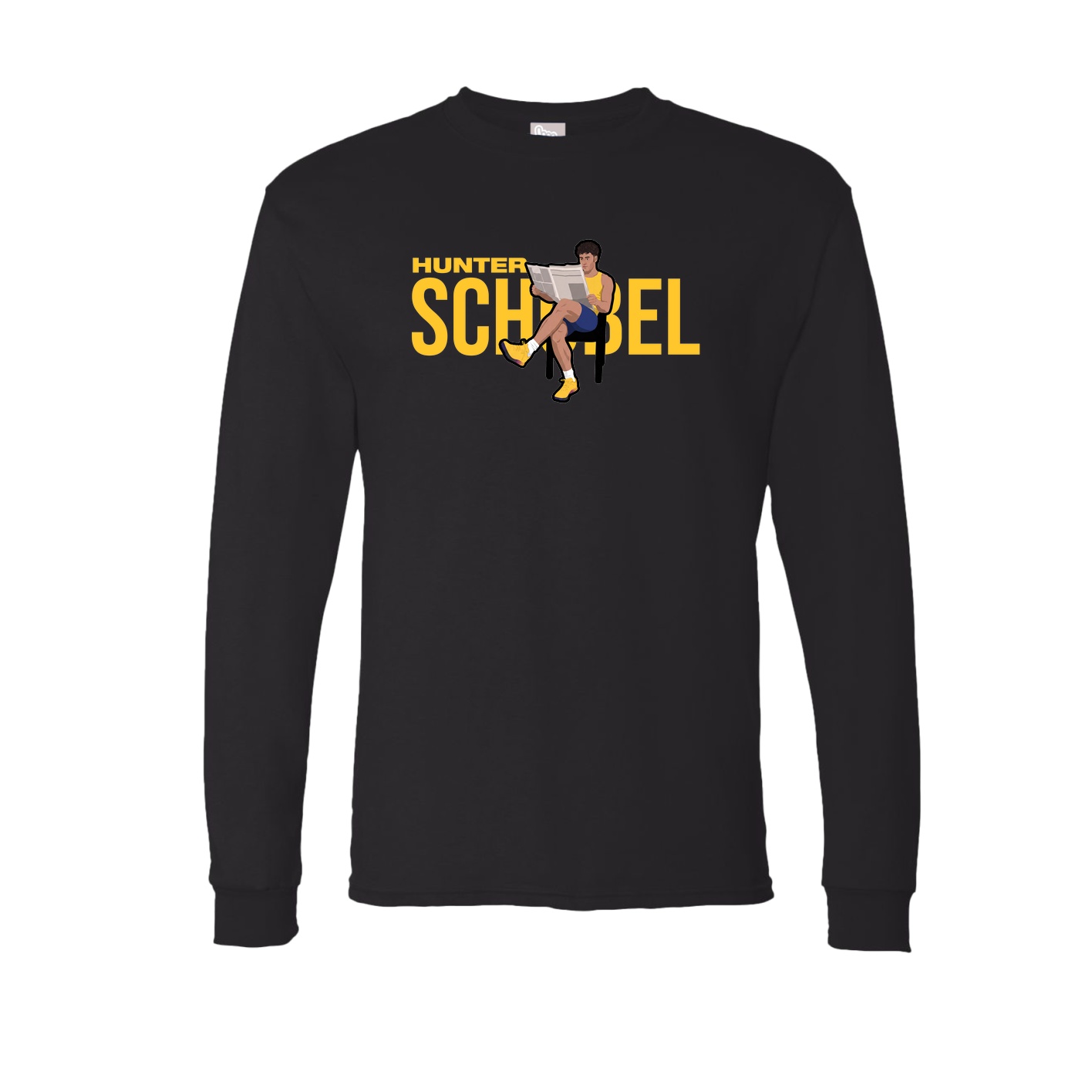 Long Sleeve Tee — Player Name in Black
