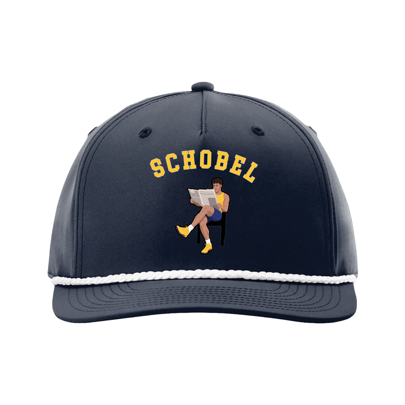 Five-Panel Classic Rope Cap — Shirsey Arch in Navy