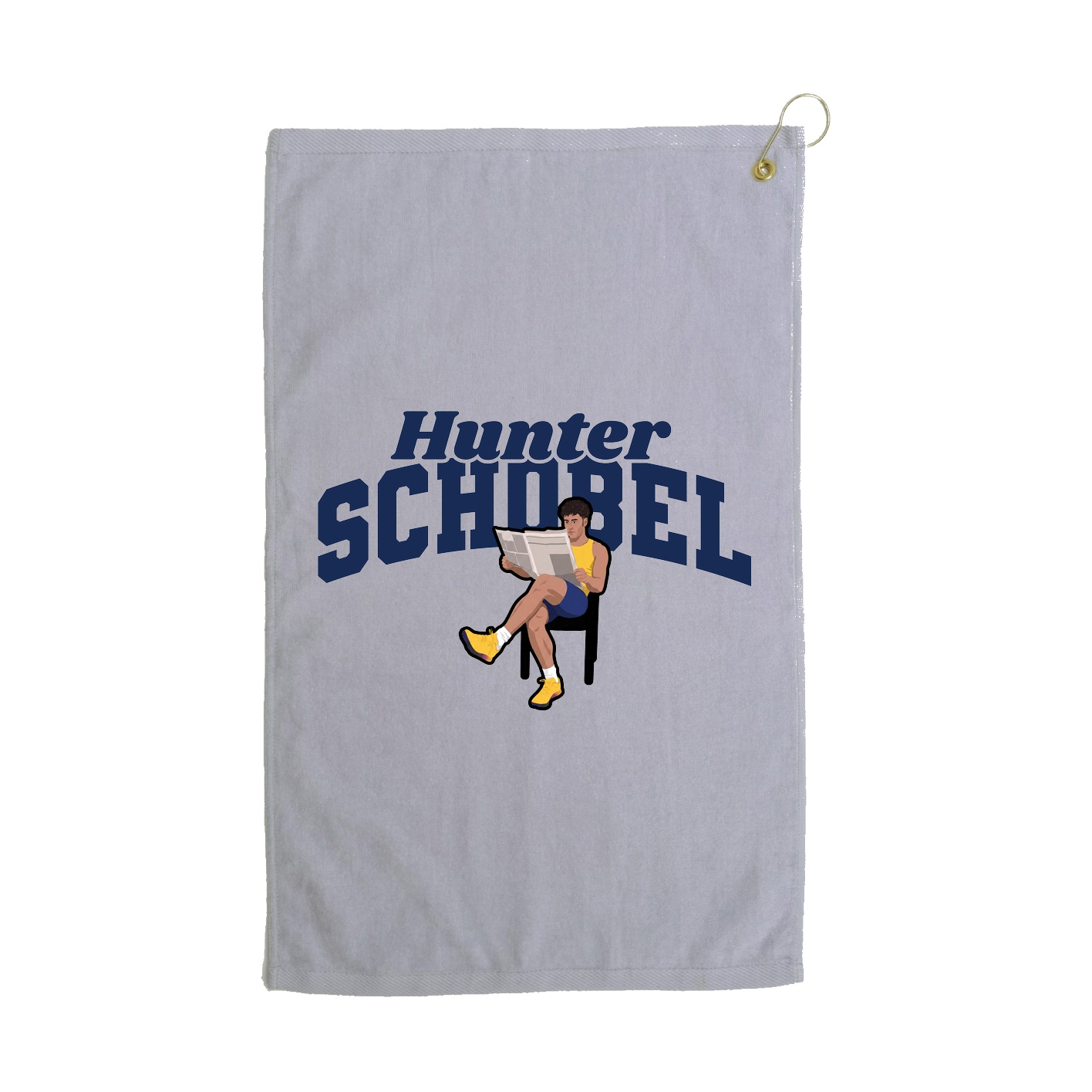Golf Towel — Signature Arch in Grey