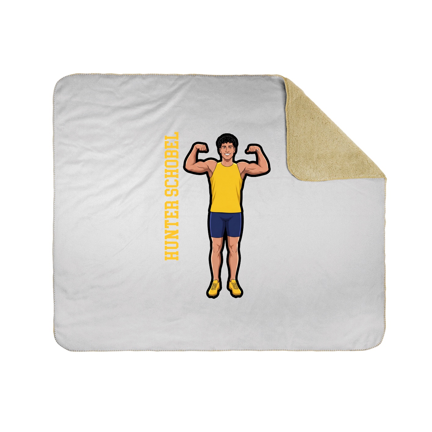 50x60 Sherpa Lined Throw Blanket