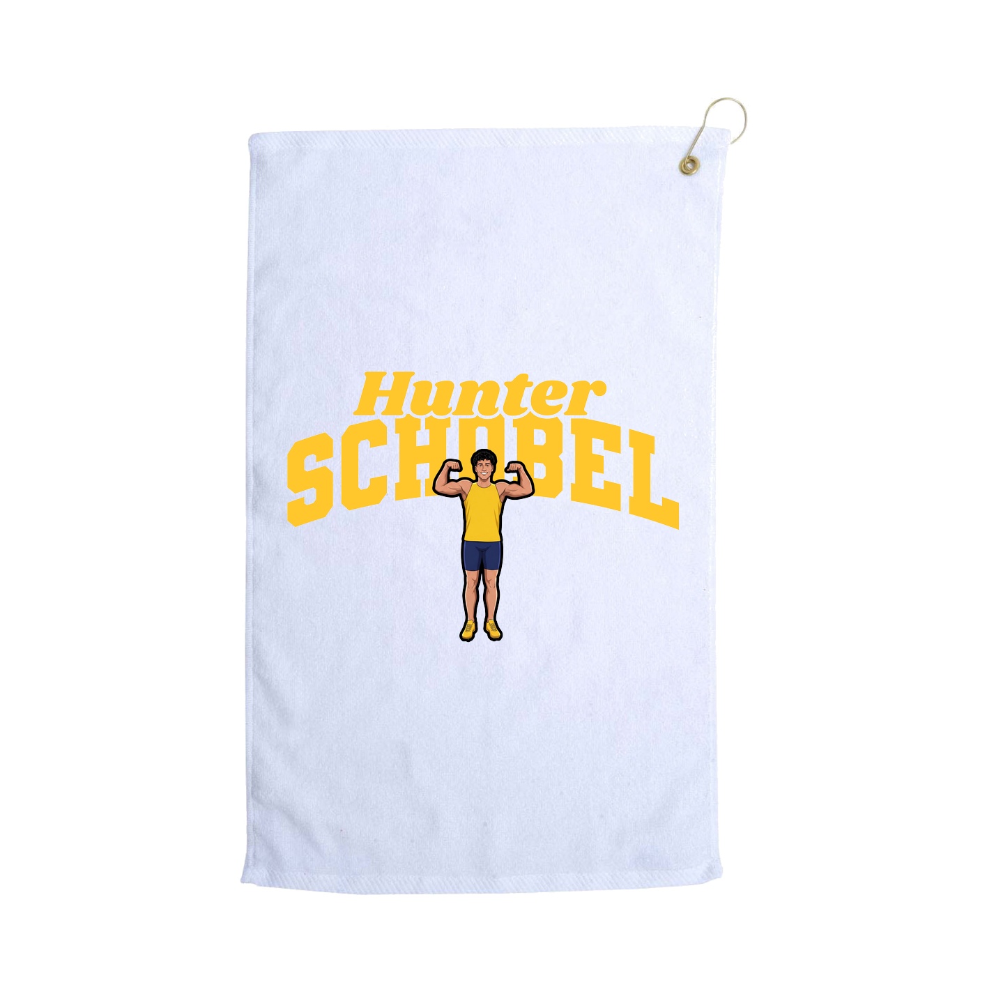 Golf Towel — Signature Arch in White