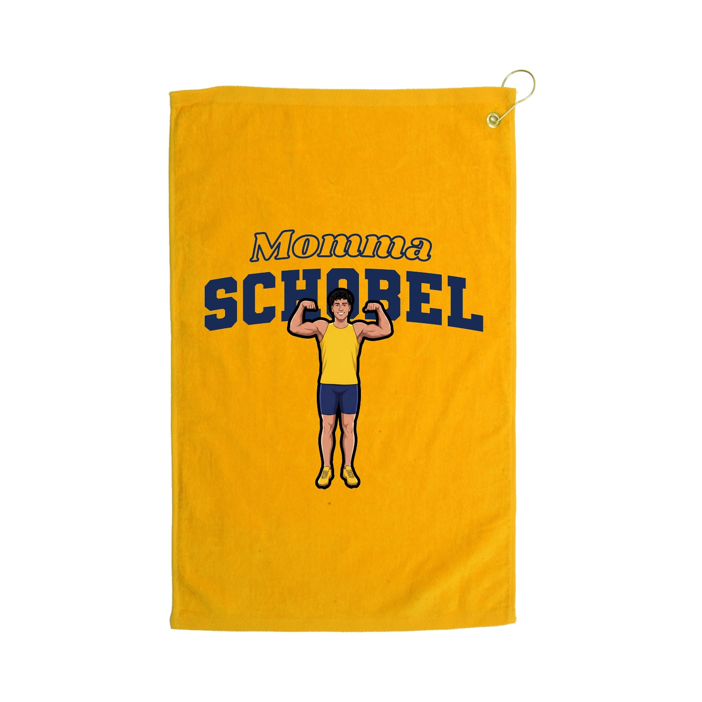 Golf Towel — Mothers Day Block in Gold