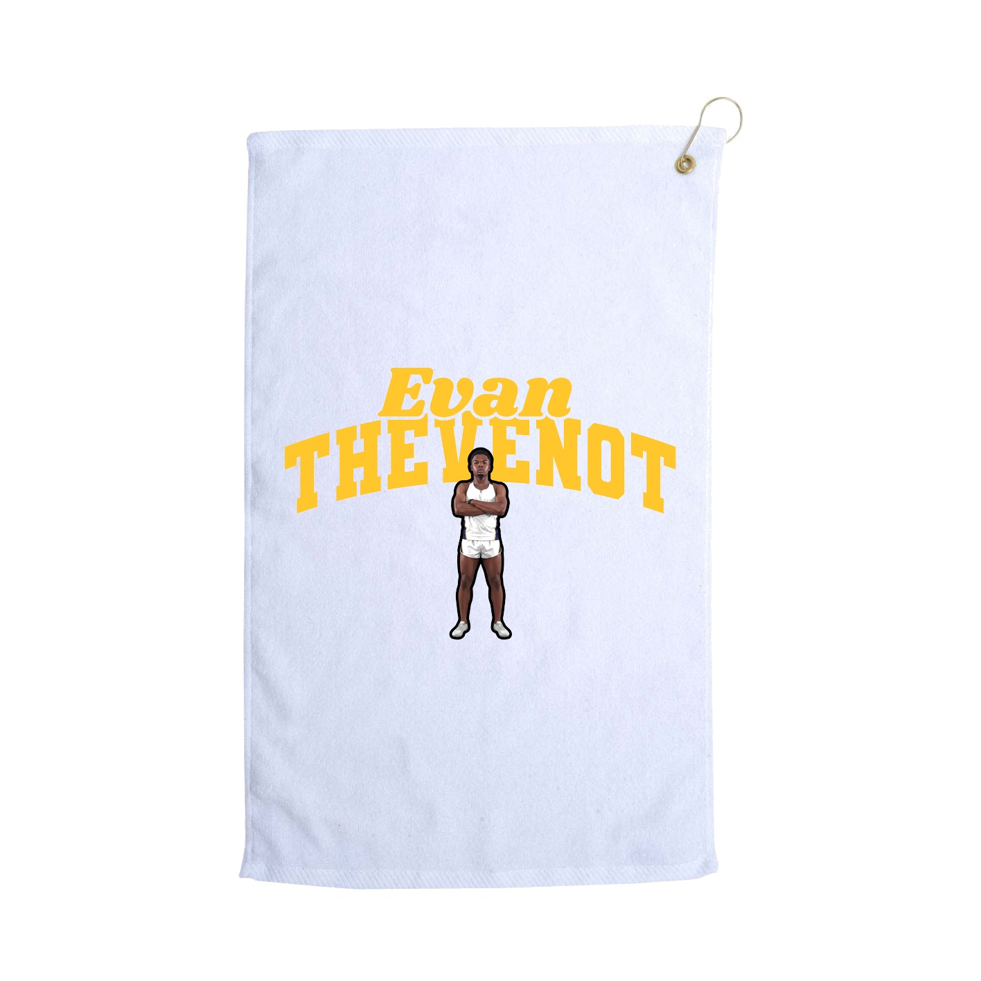 Golf Towel — Signature Arch in White