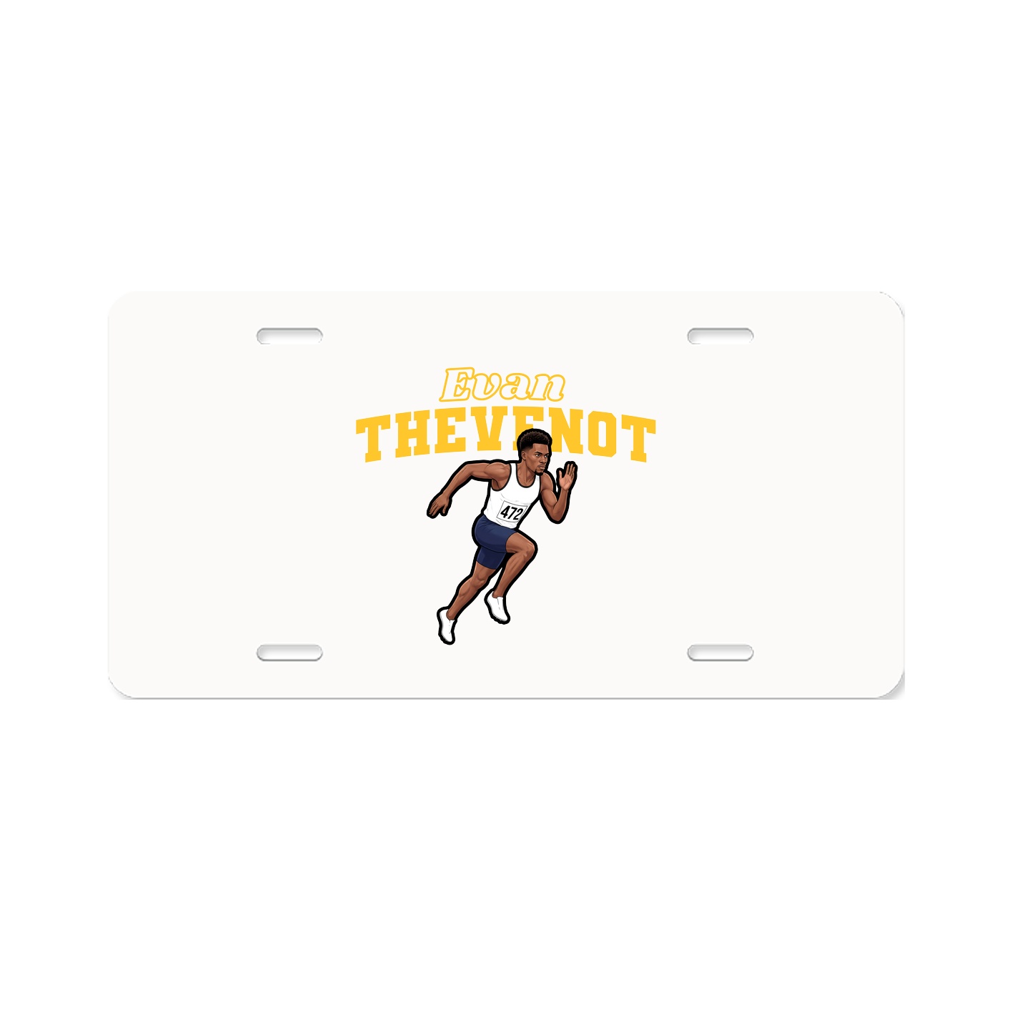 License Plate — Name Arch in Classic