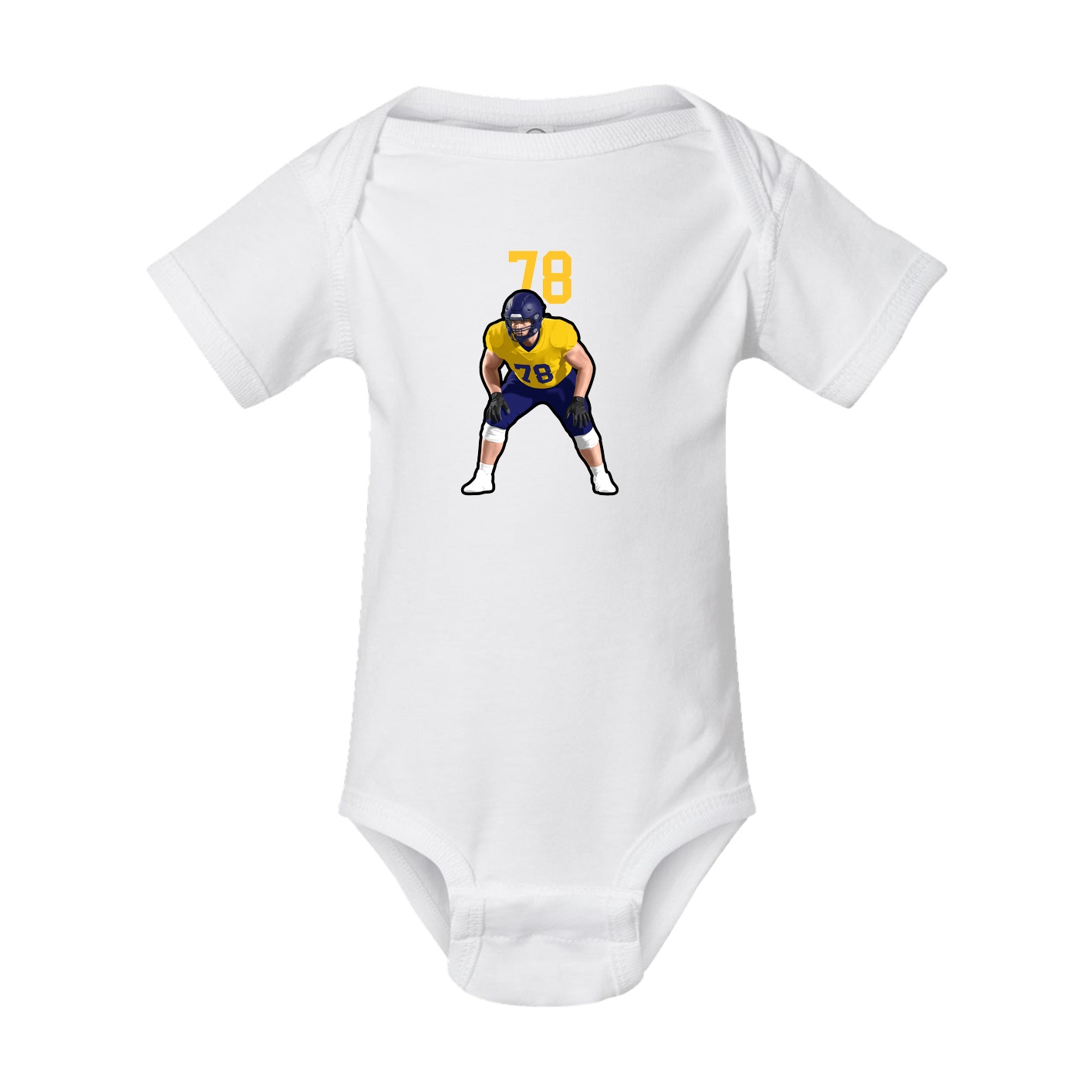 Baby Onesie — Number Top in White