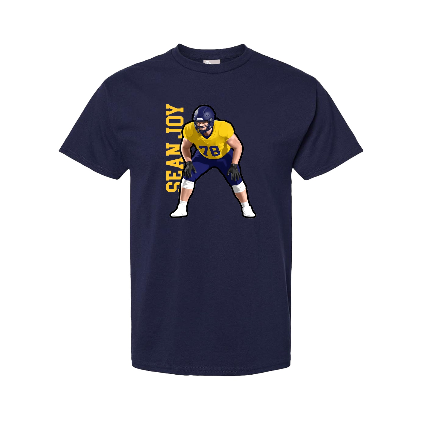 Youth Tee — Name Vertical in Navy