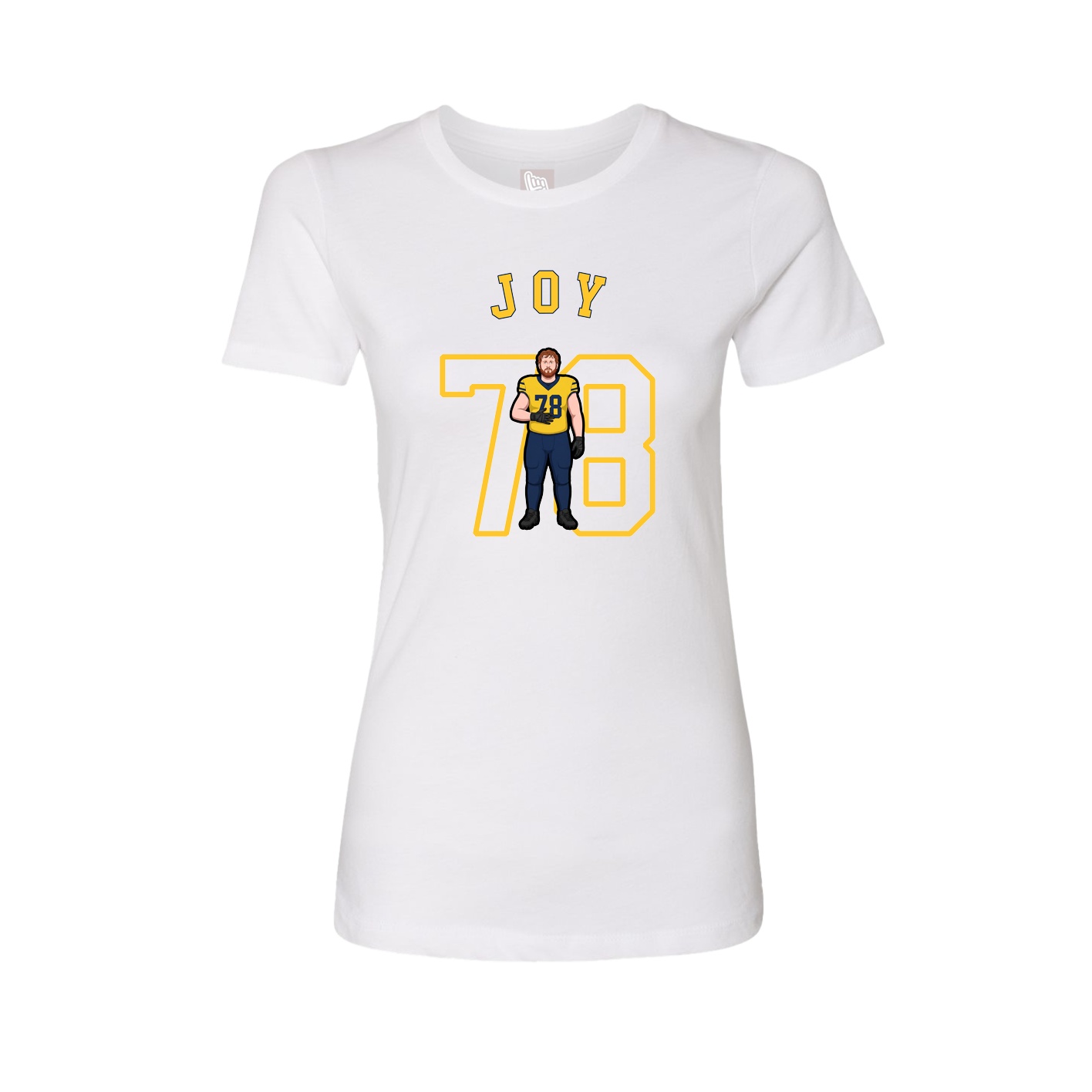 Fitted Women's Tee — Shirsey Arch in White
