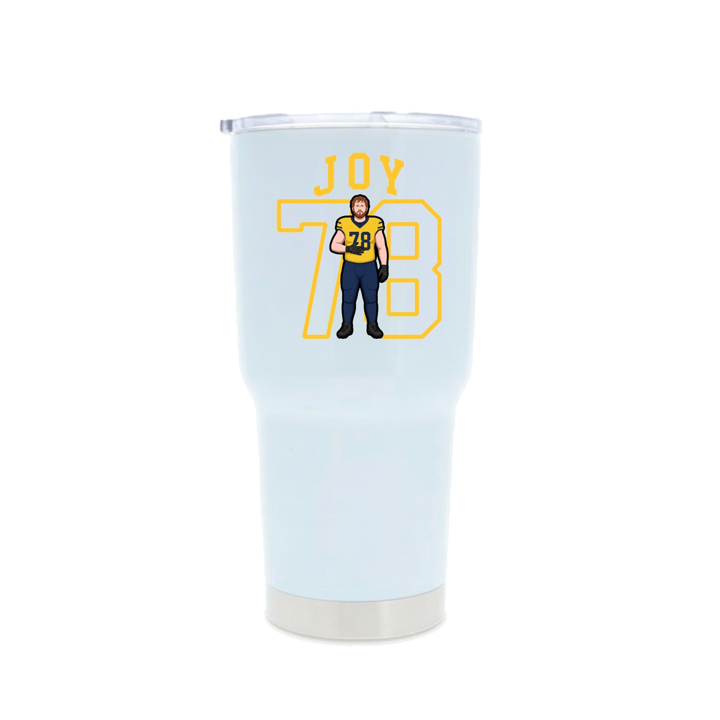 30oz Stainless Steel Tumbler — Shirsey in White