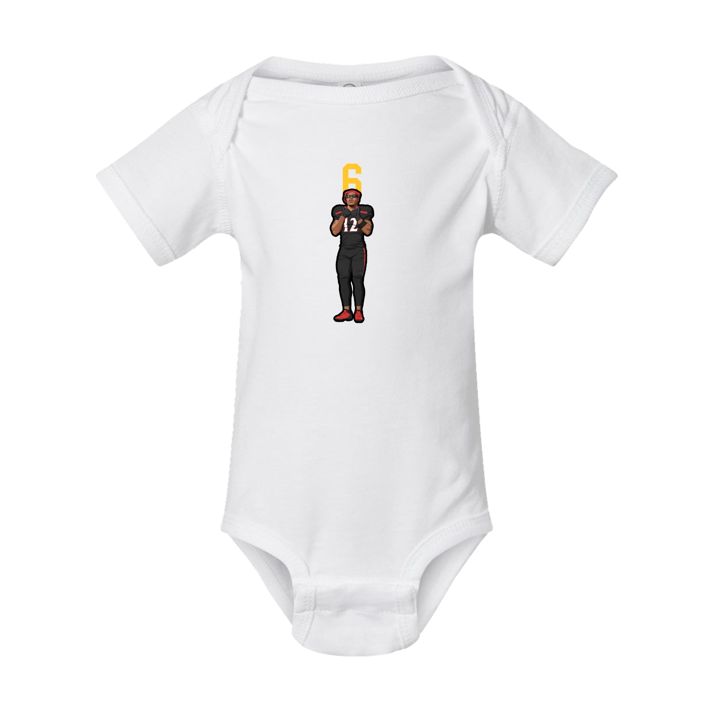Baby Onesie — Number Top in White
