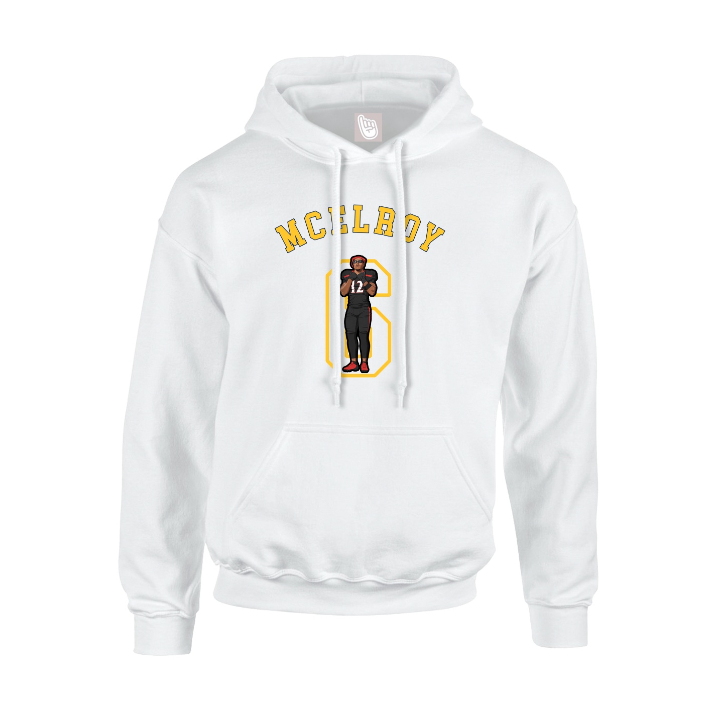Hoodie — Shirsey Arch in White