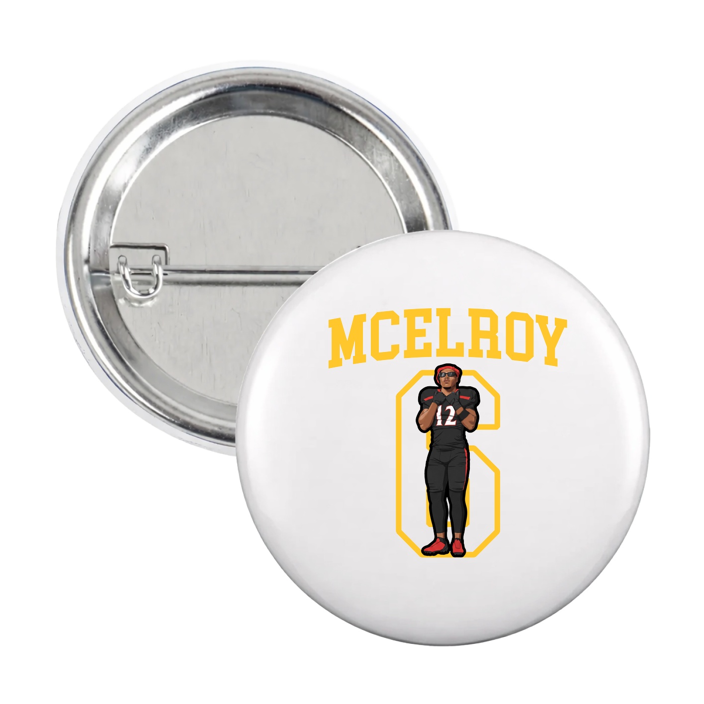 Game Day Button — Shirsey in White