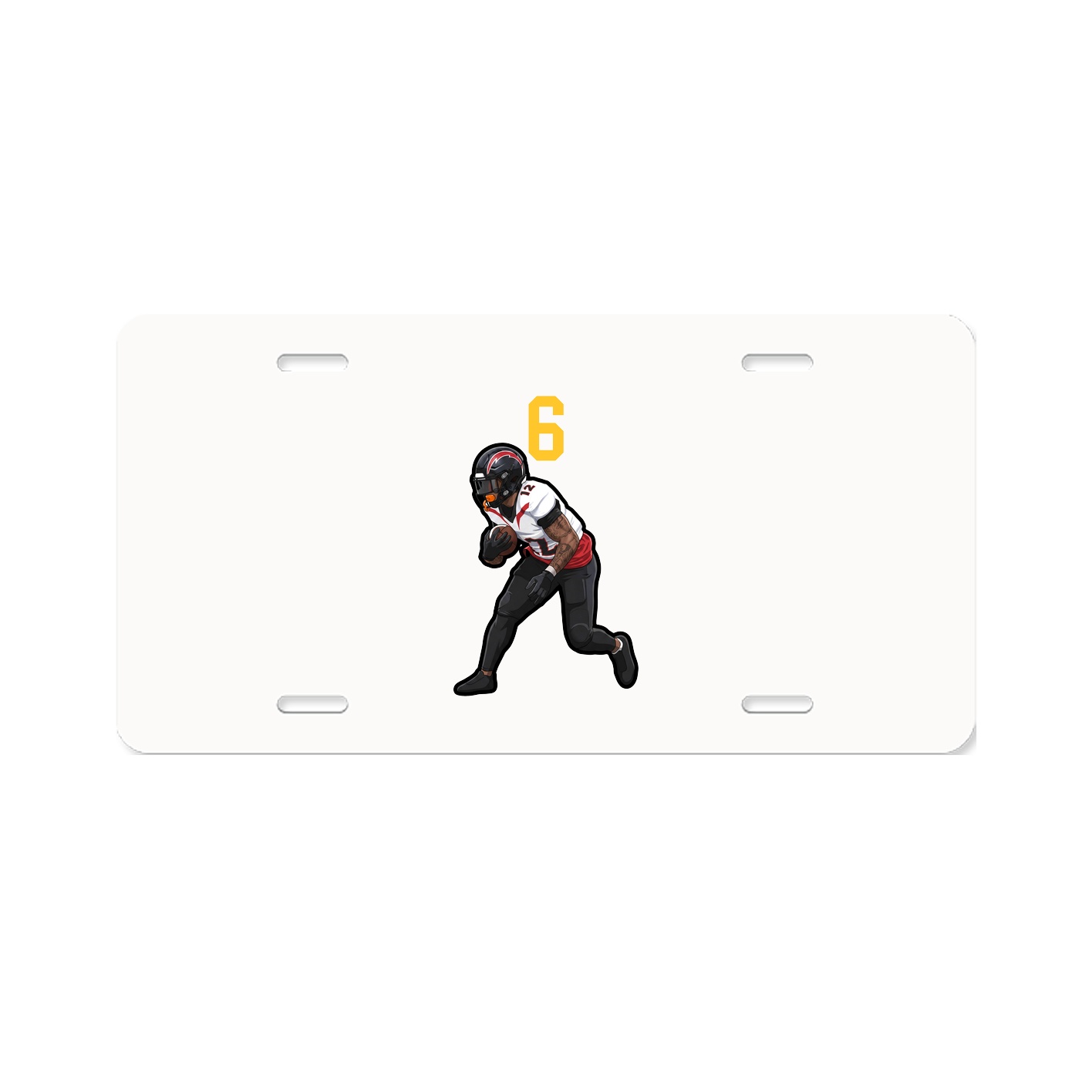 License Plate — Number Top in Classic