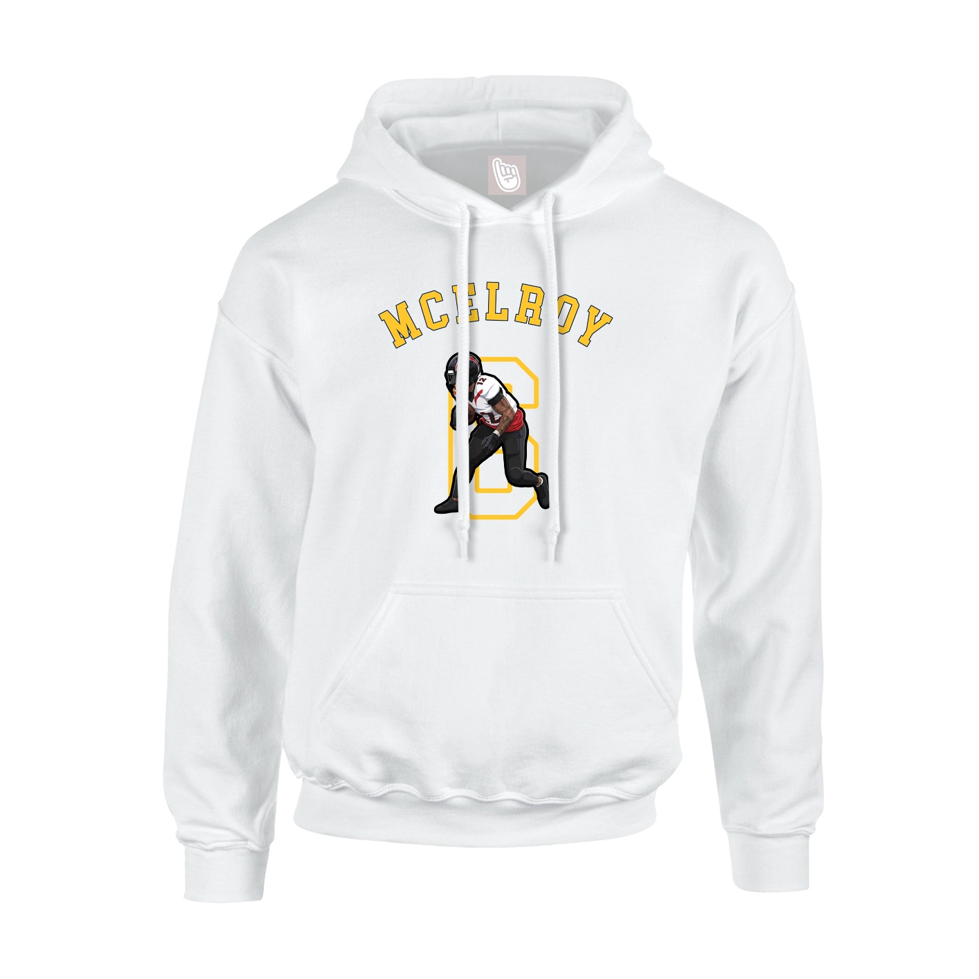 Youth Hoodie — Shirsey Arch in White