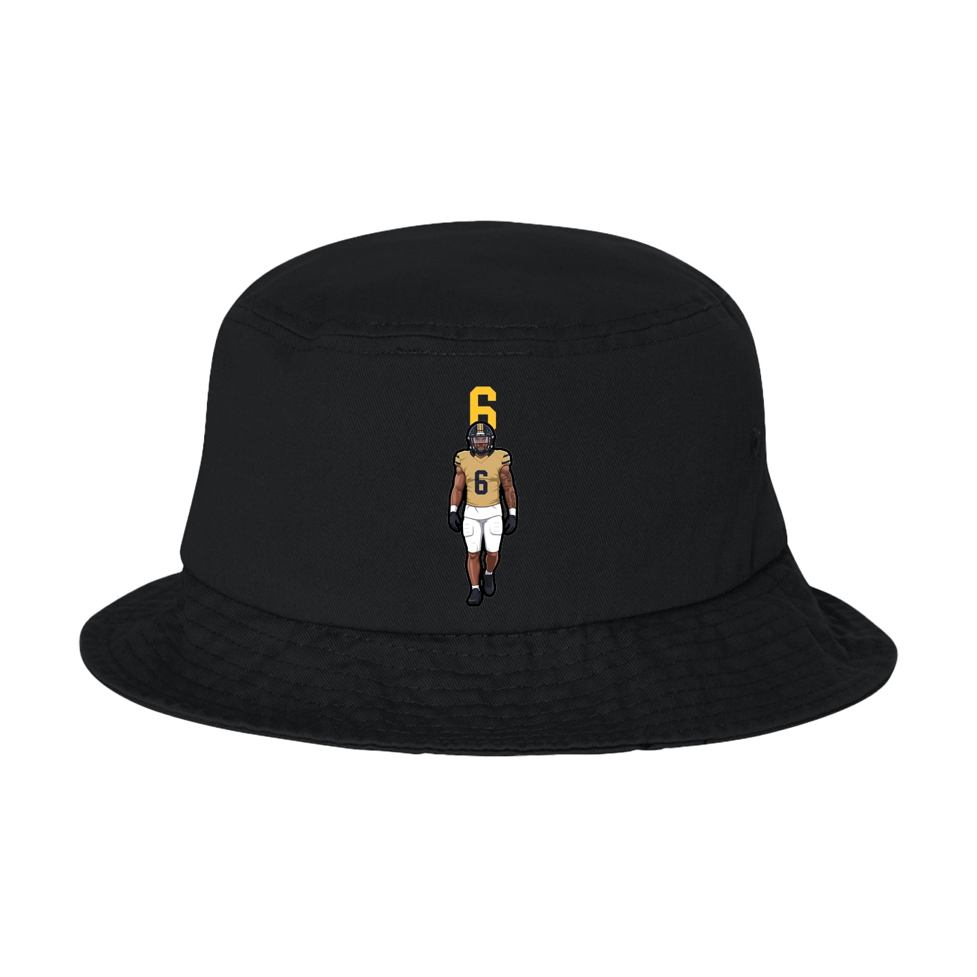 Bucket Cap — Number Top in Black