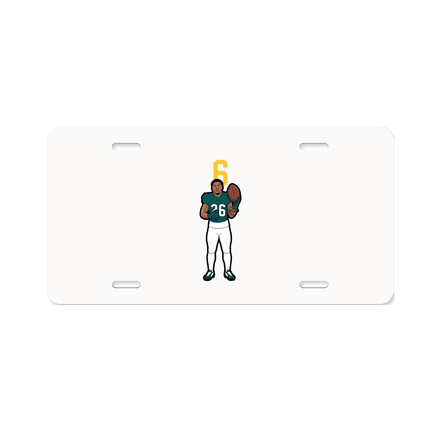 License Plate — Number Top in Classic