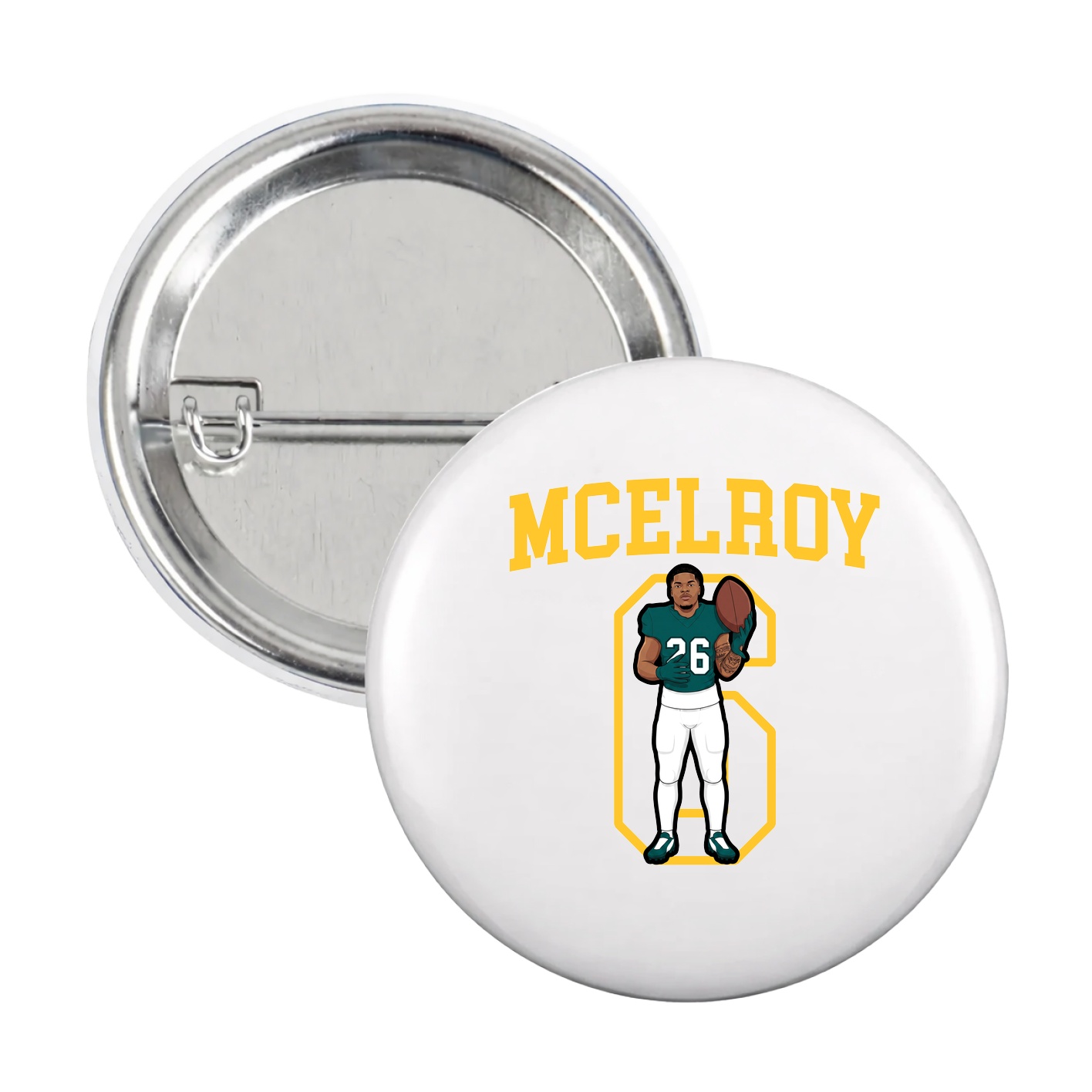 Game Day Button — Shirsey in White