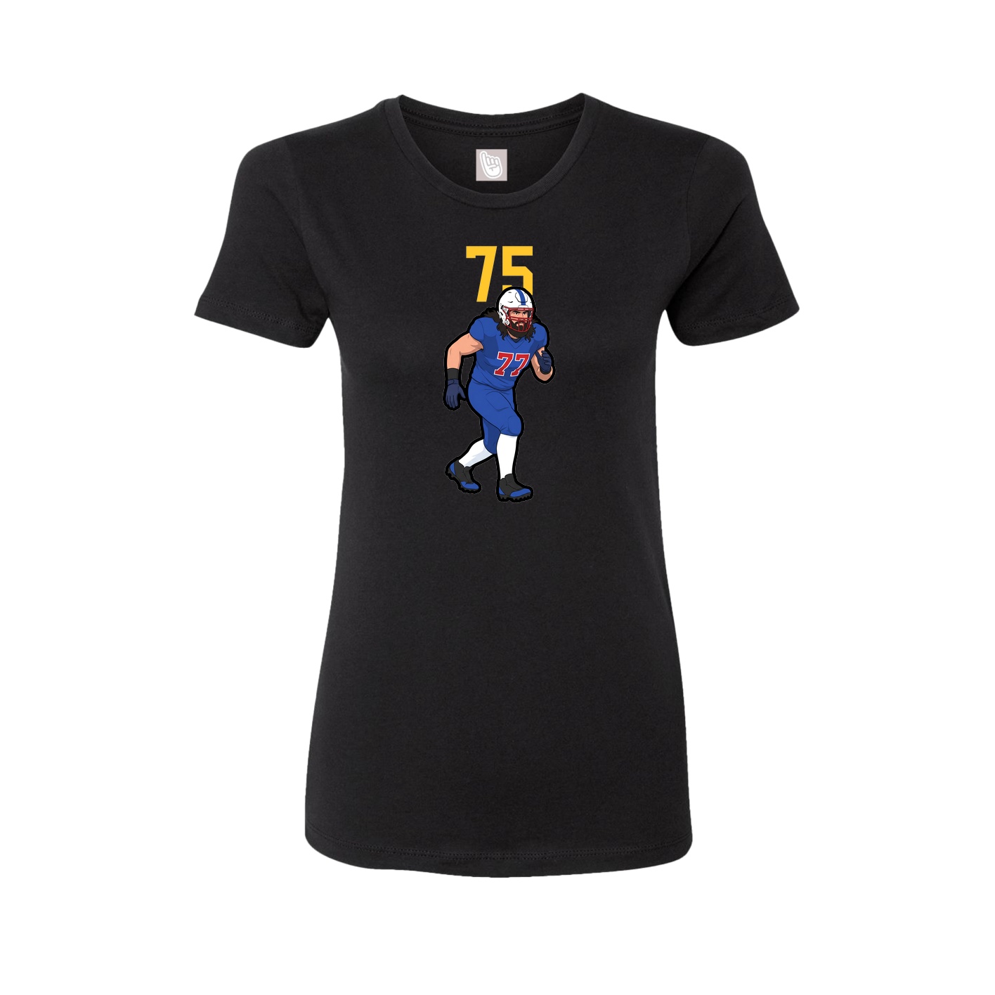 Womens Tee — Number Top in Black