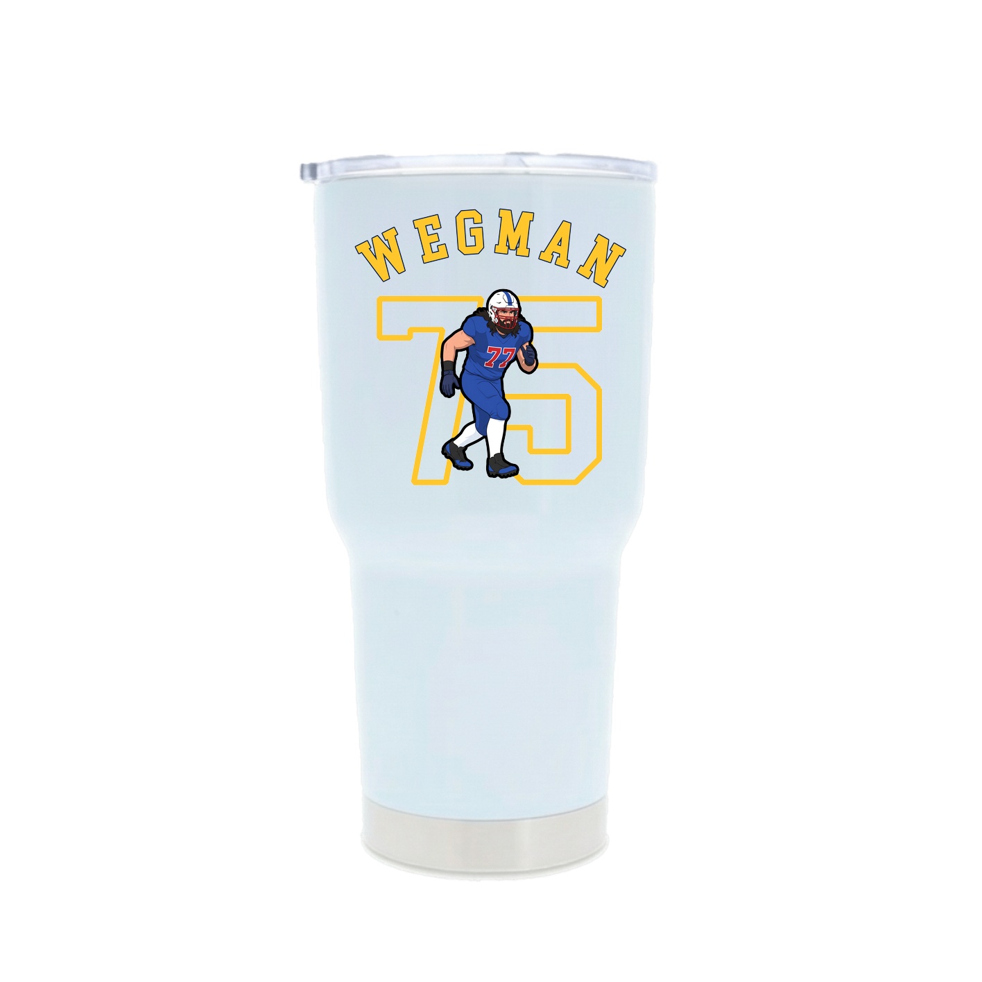 30oz Stainless Steel Tumbler — Shirsey Arch in White