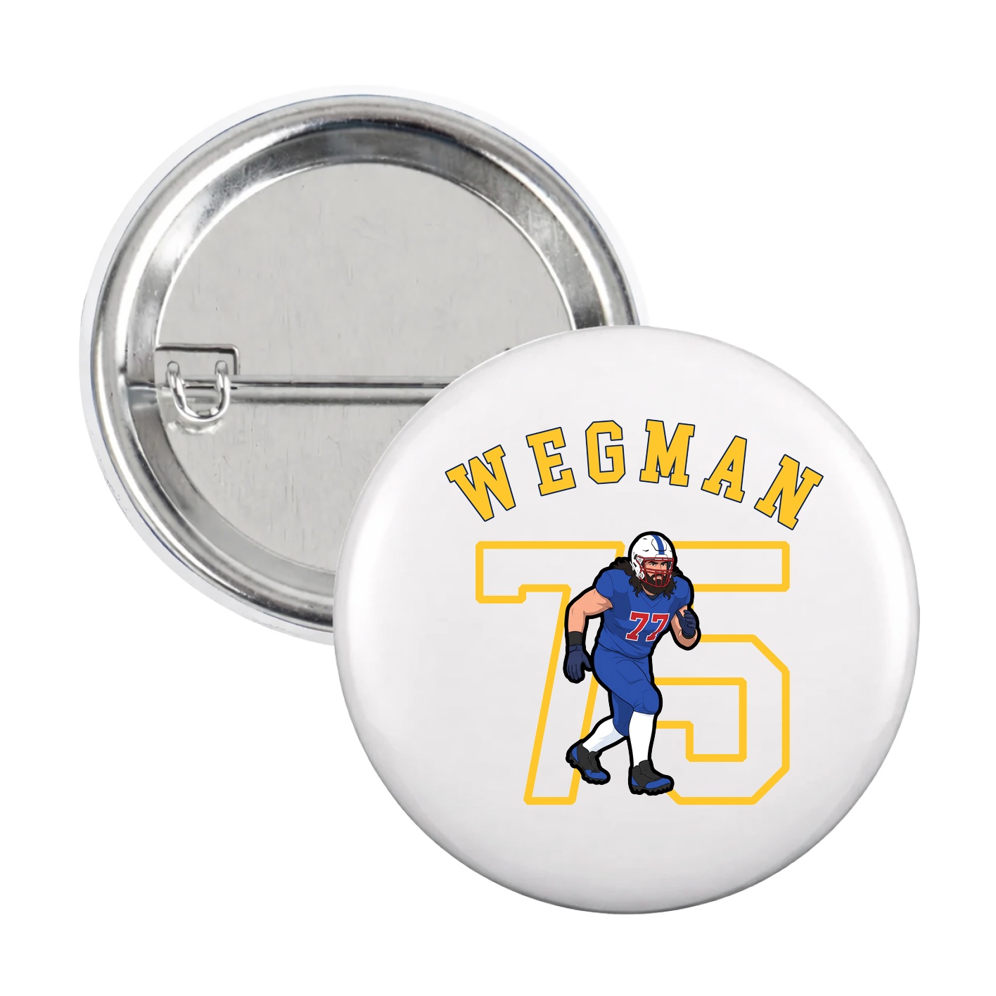 Game Day Button — Shirsey Arch in White