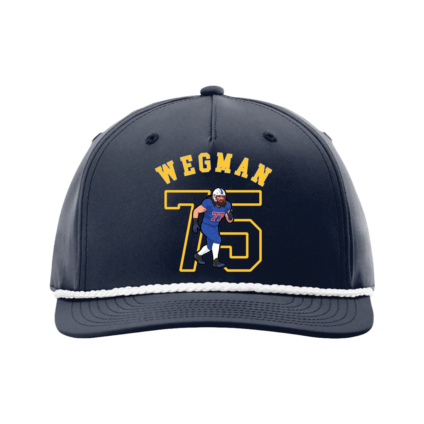 Five-Panel Classic Rope Cap — Shirsey Arch in Navy