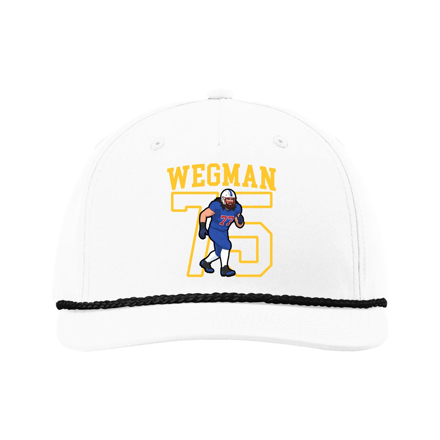Five-Panel Classic Rope Cap — Shirsey in White