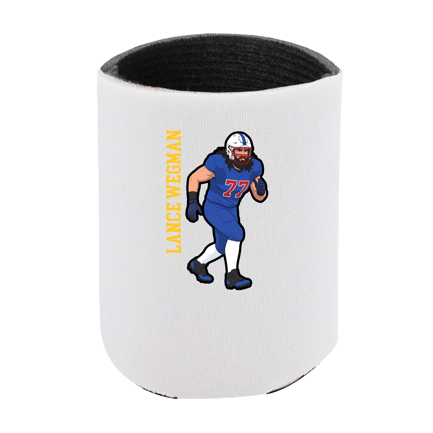 Can Holder — Name Vertical in White