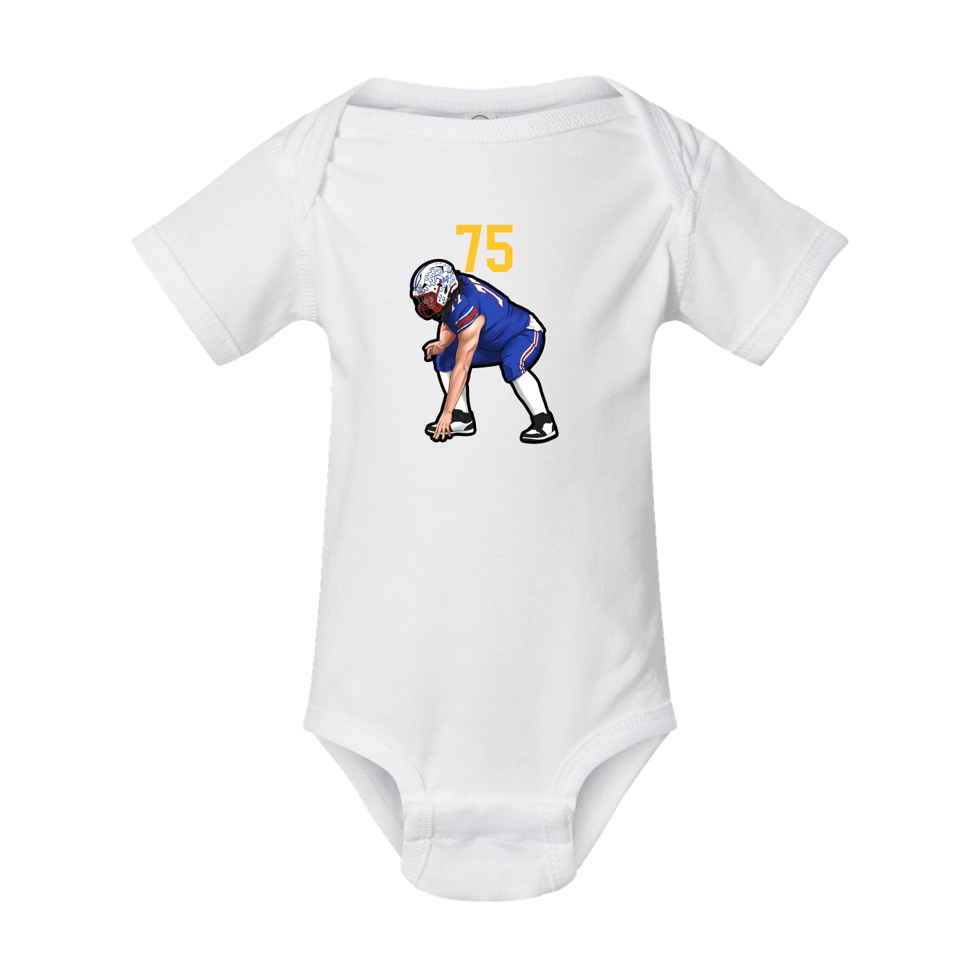 Baby Onesie — Number Top in White