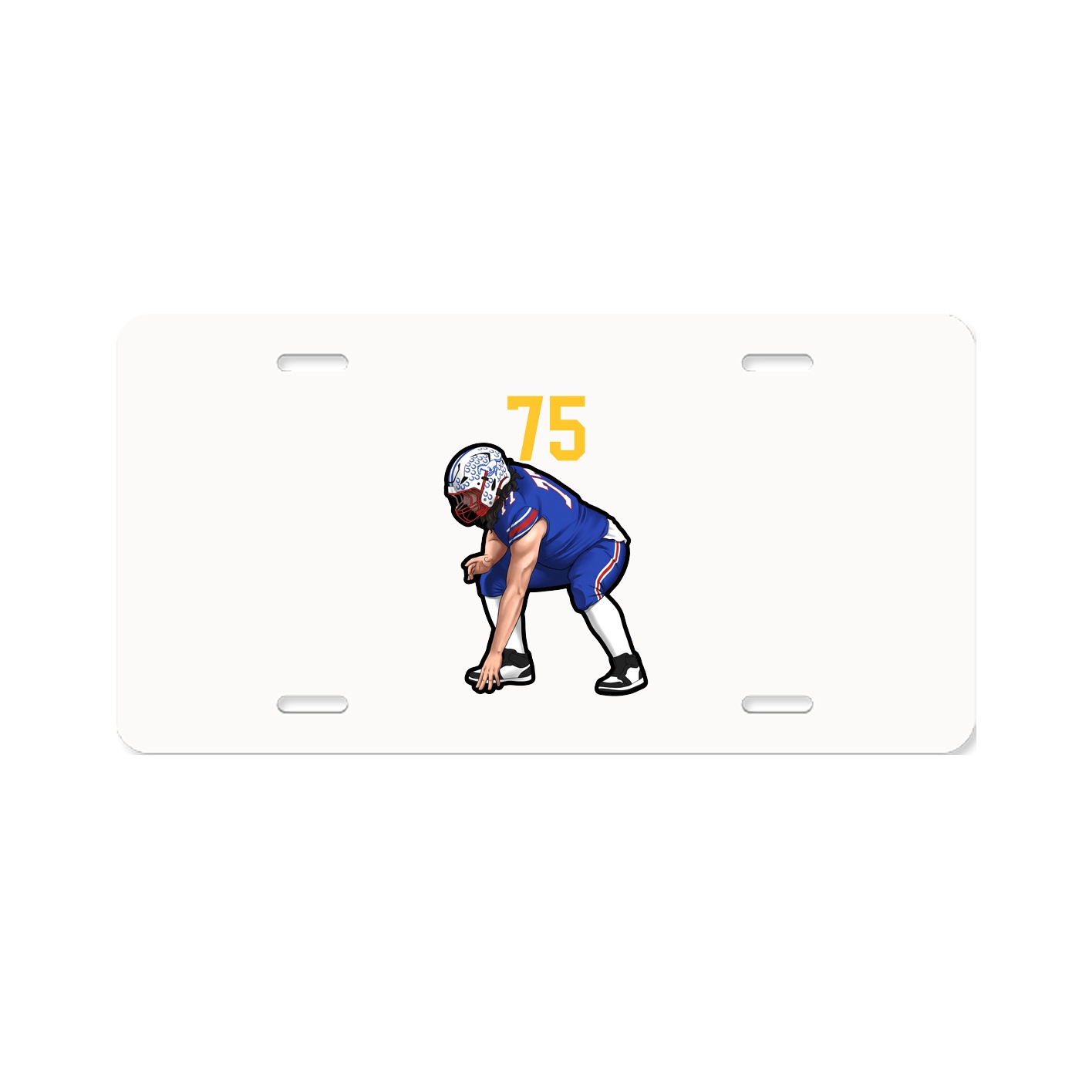 License Plate — Number Top in Classic