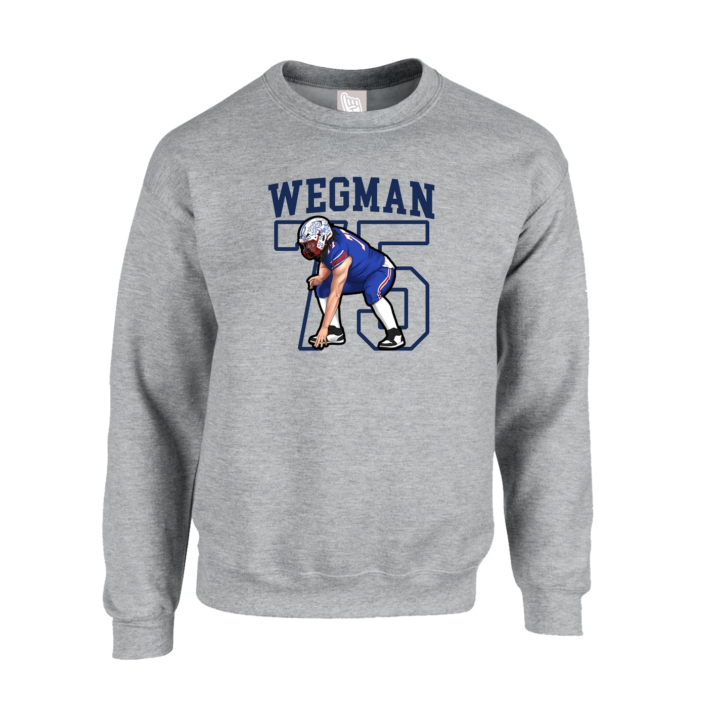 Fleece Crew — Shirsey in Grey