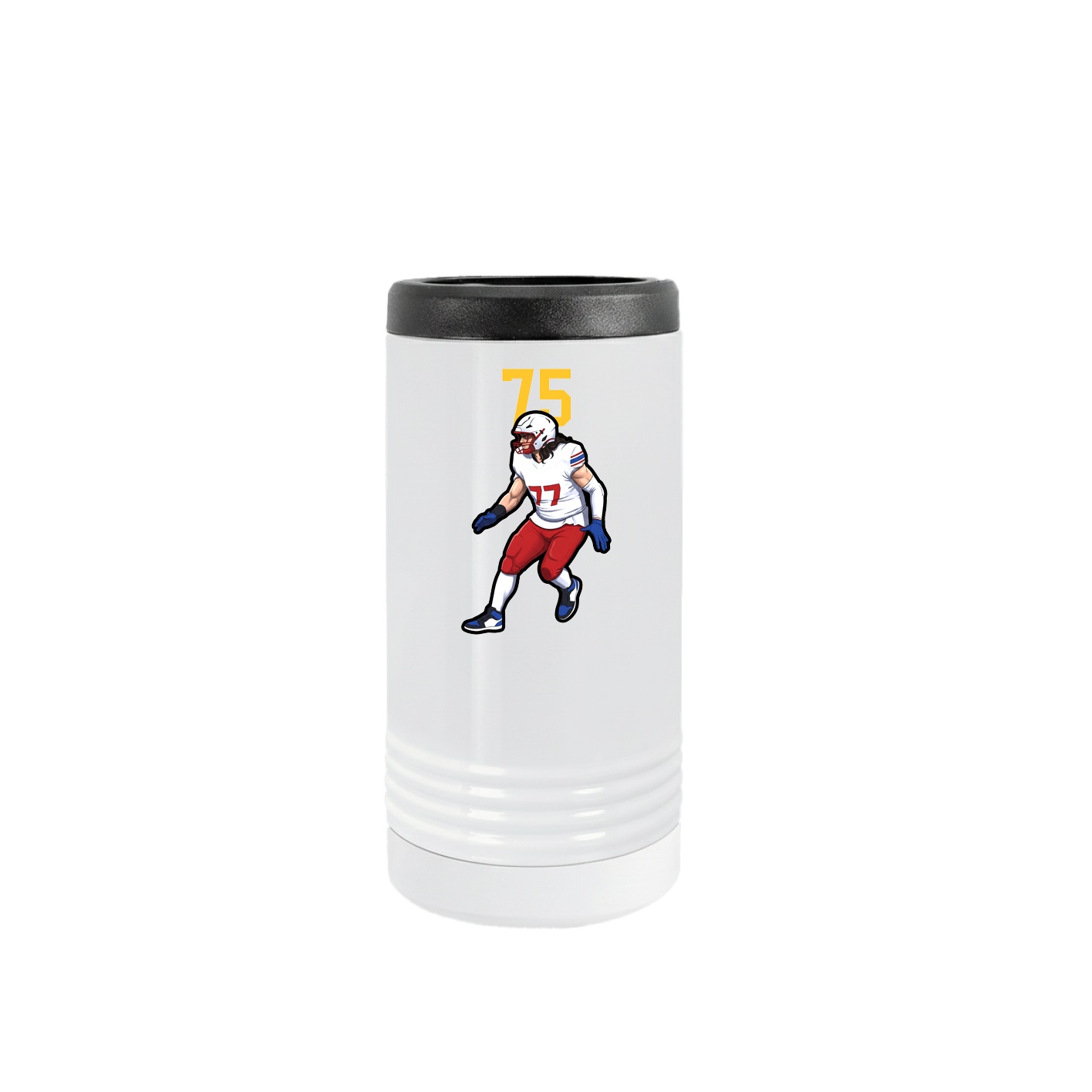 Slim Beverage Holder — Number Top in White