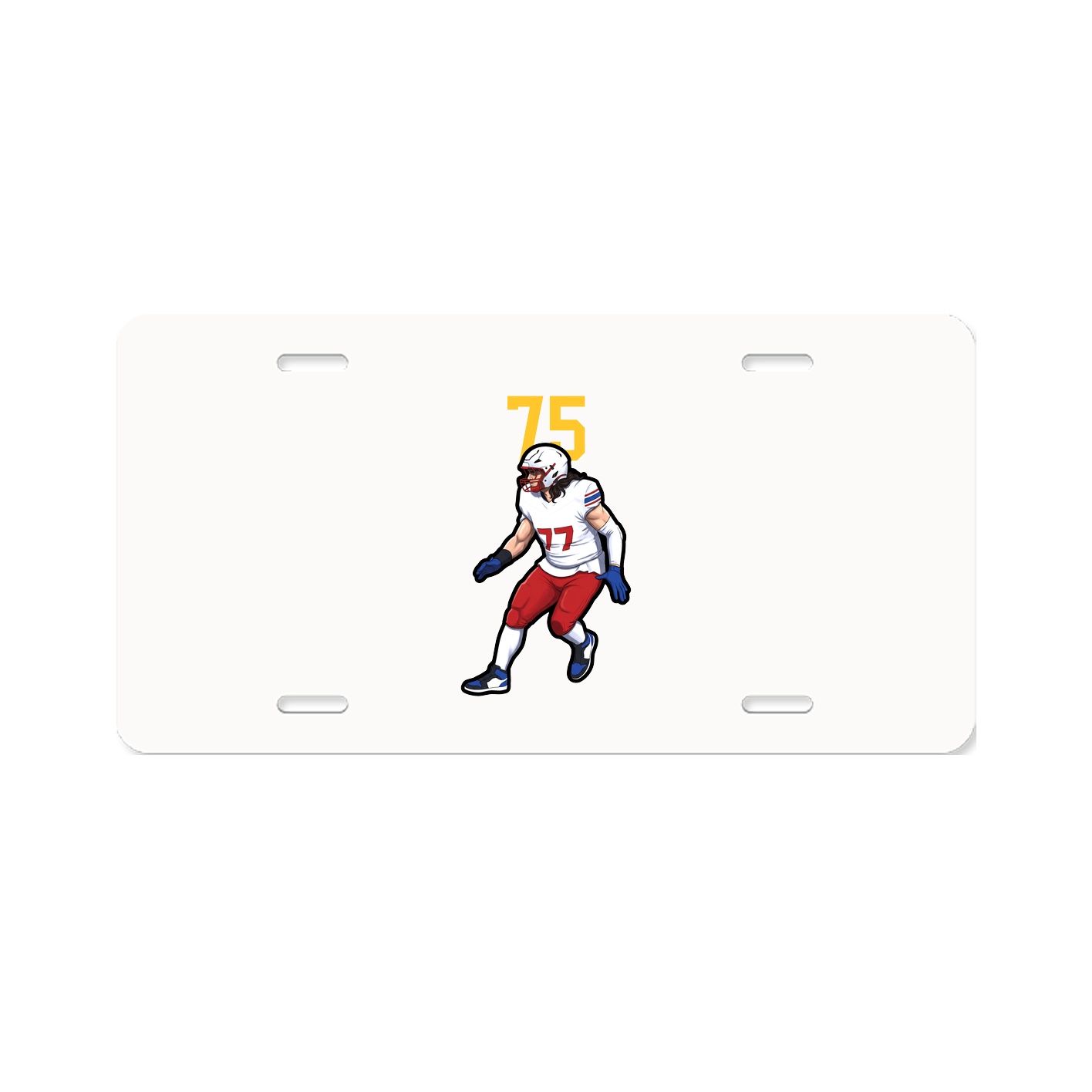 License Plate — Number Top in Classic