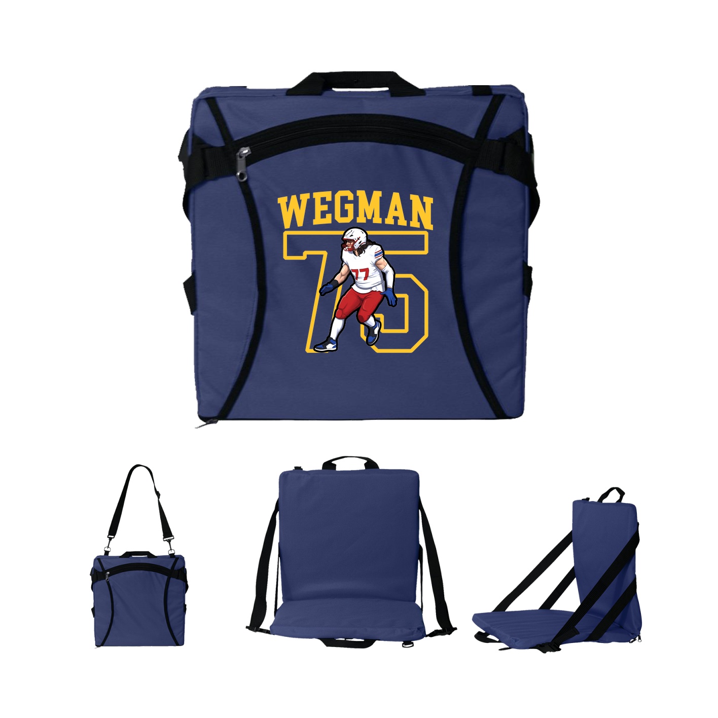 Folding Stadium Seat — Shirsey in Navy