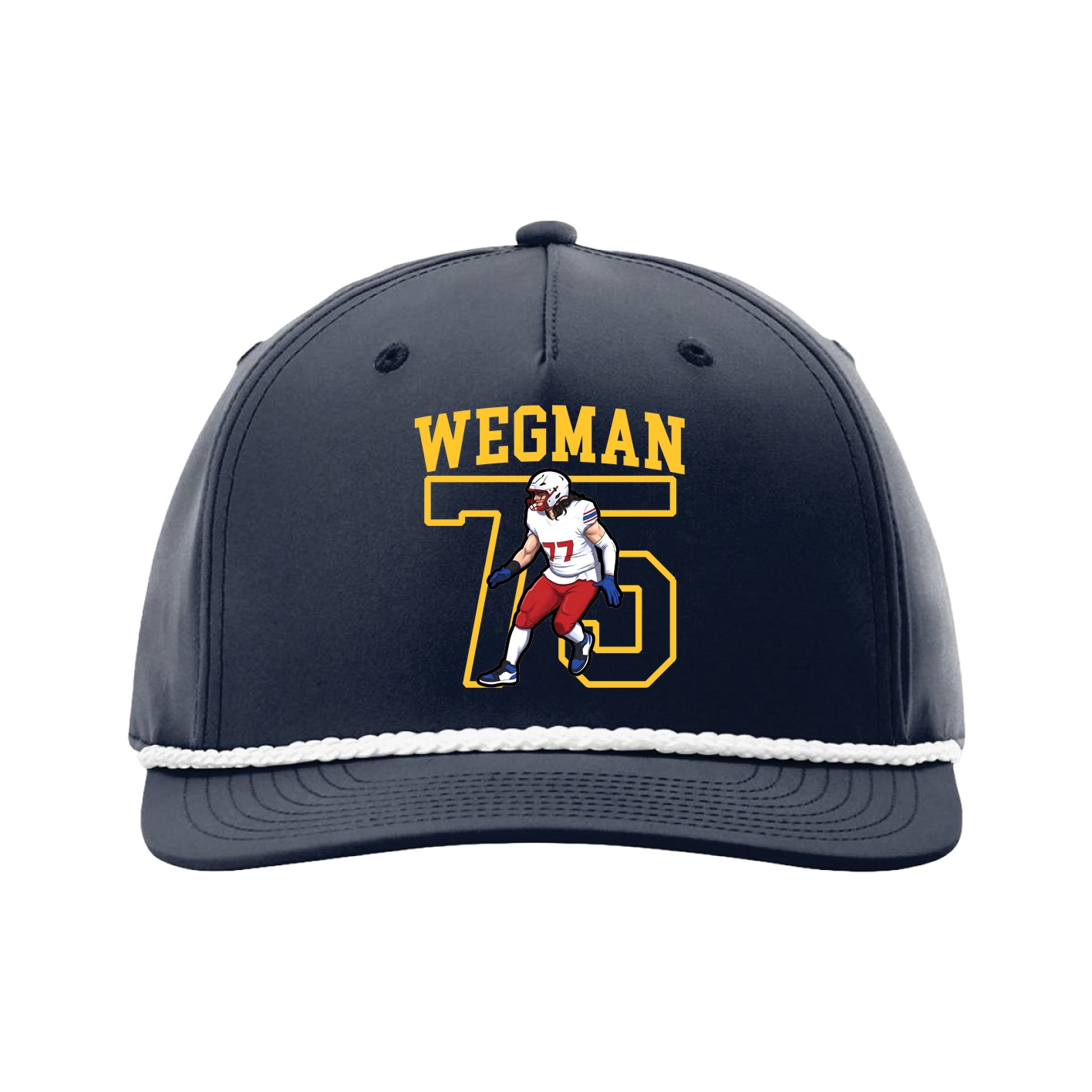 Five-Panel Classic Rope Cap — Shirsey in Navy