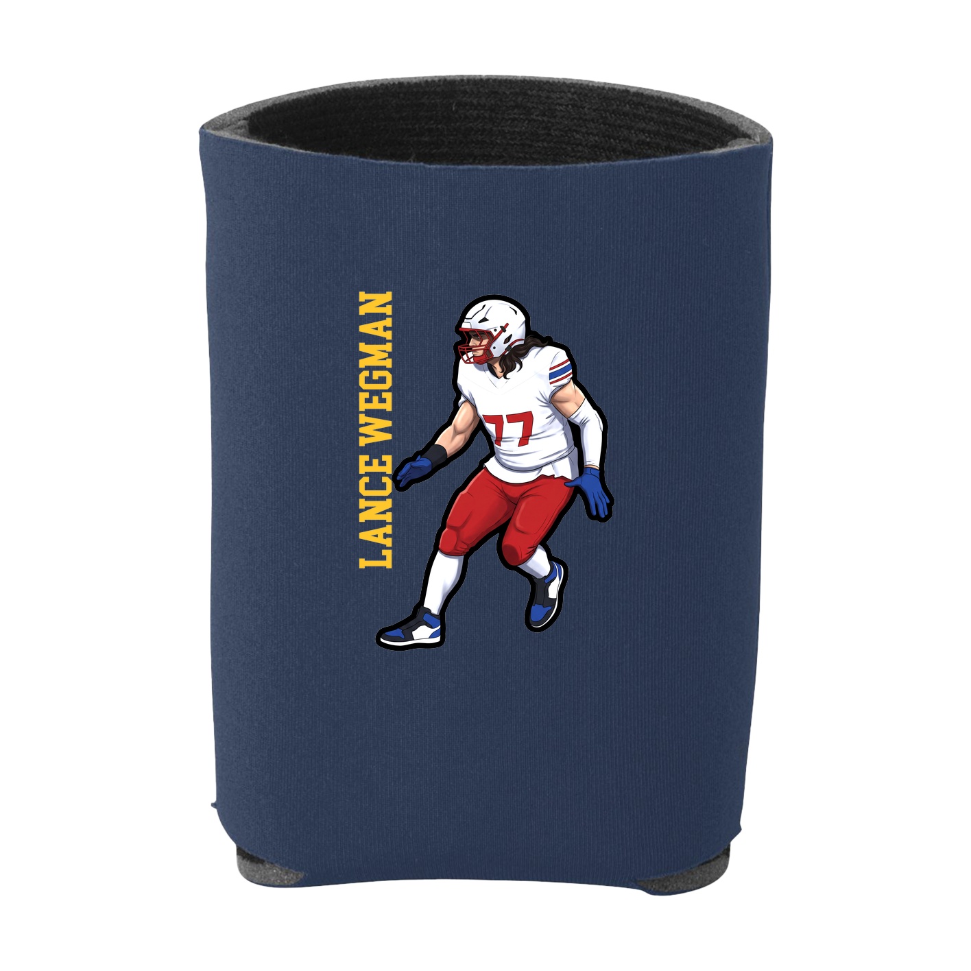 Can Holder — Name Vertical in Navy