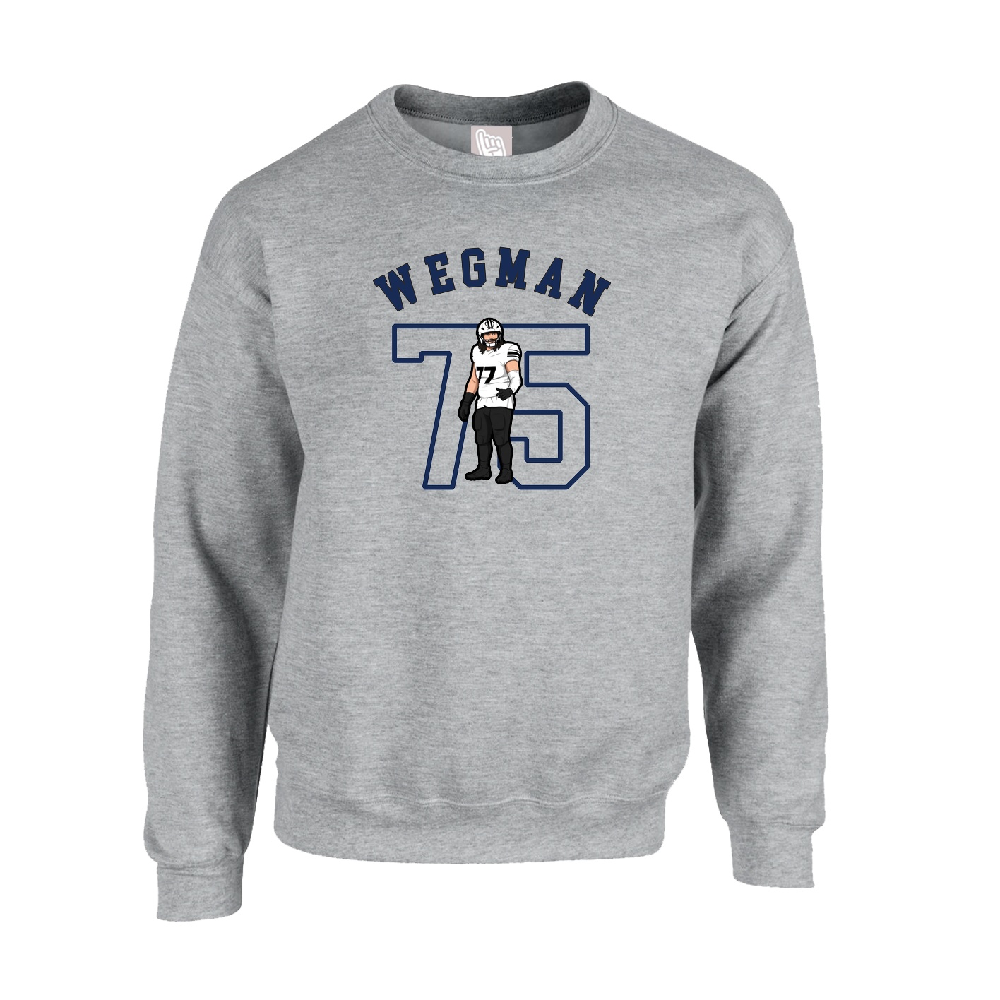 Fleece Crew — Shirsey Arch in Grey