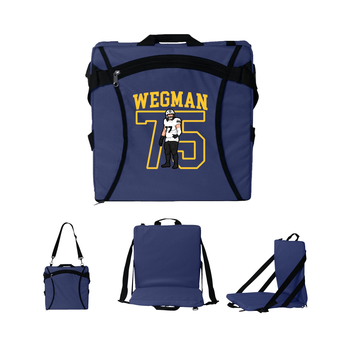 Folding Stadium Seat — Shirsey in Navy