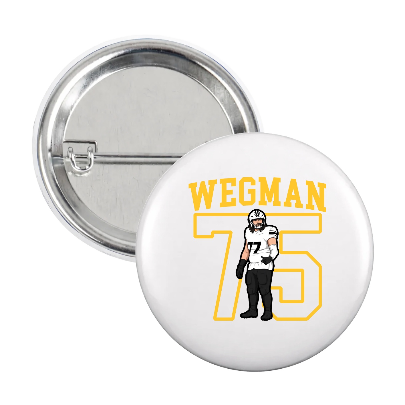 Game Day Button — Shirsey in White