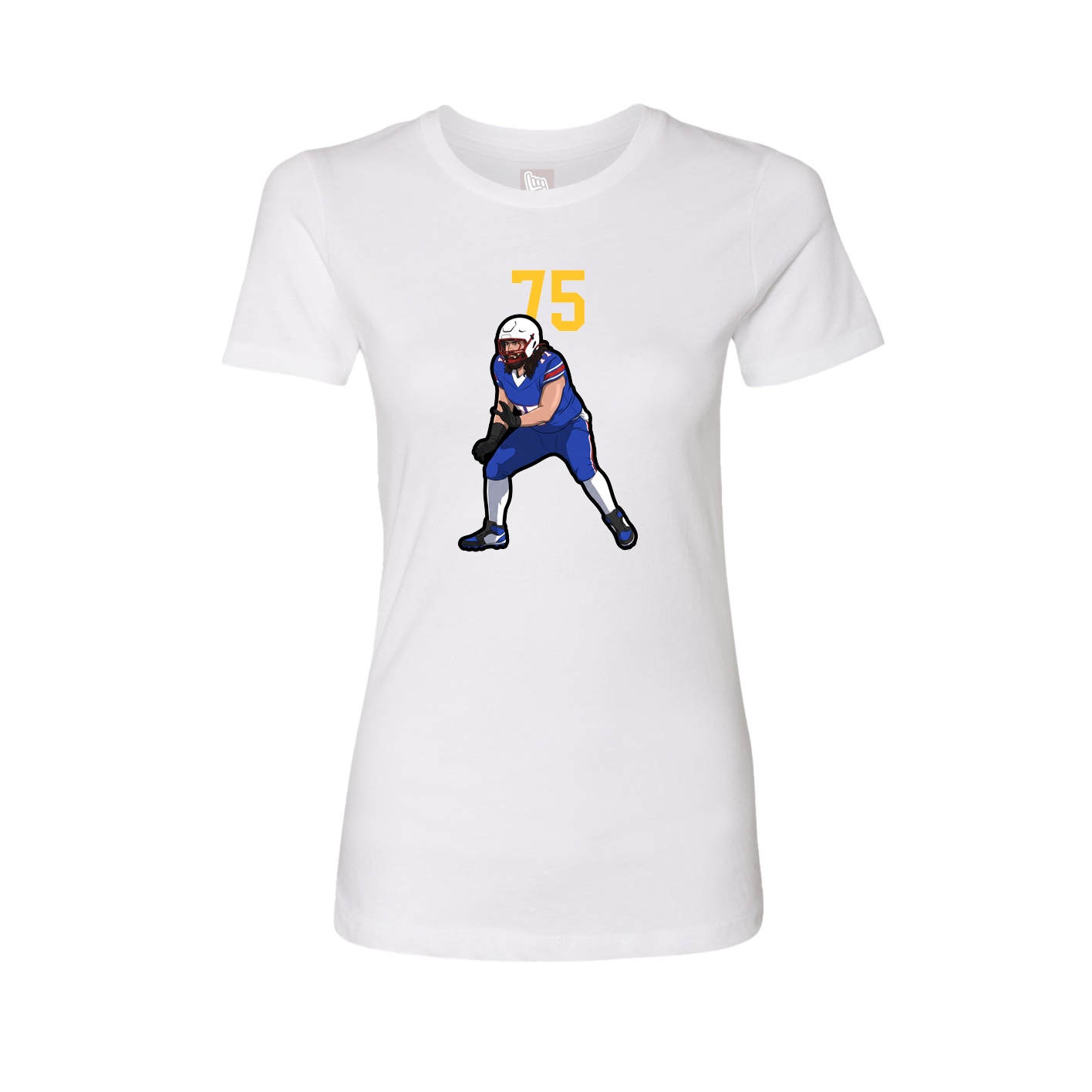 Womens Tee — Number Top in White