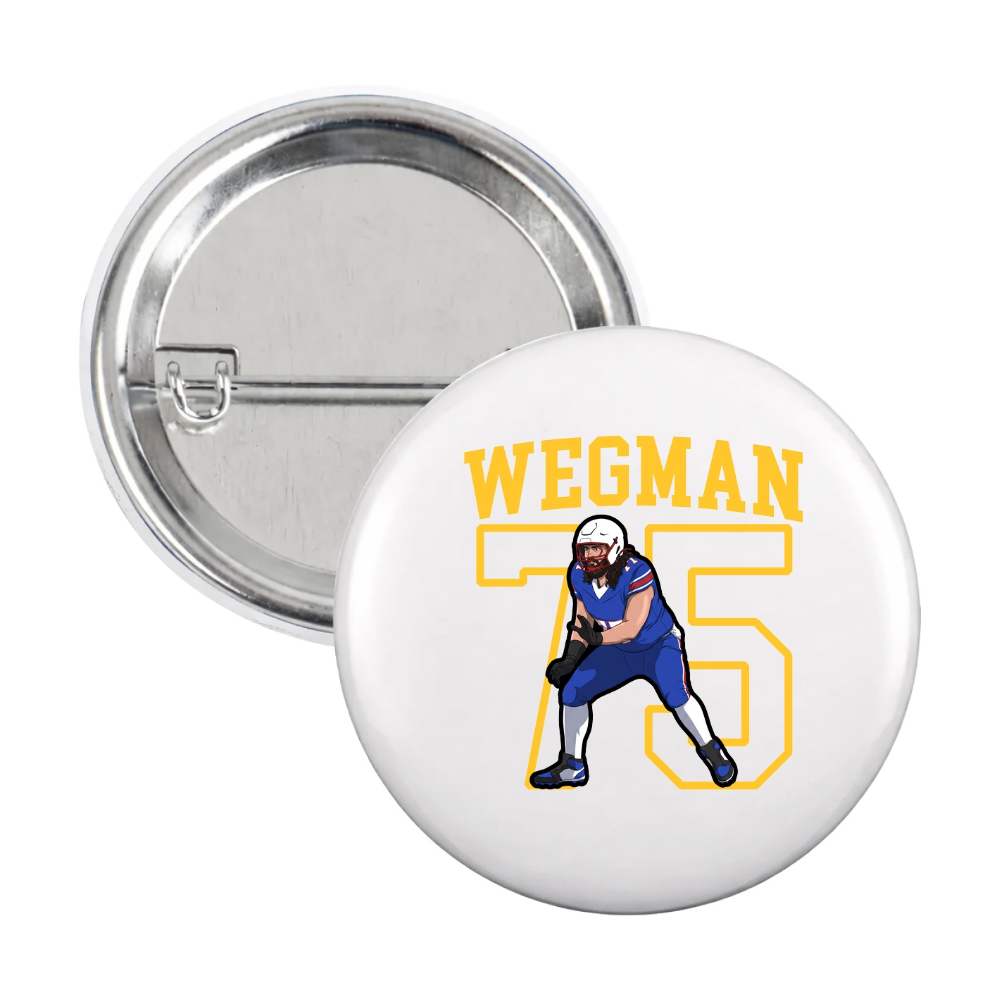 Game Day Button — Shirsey in White