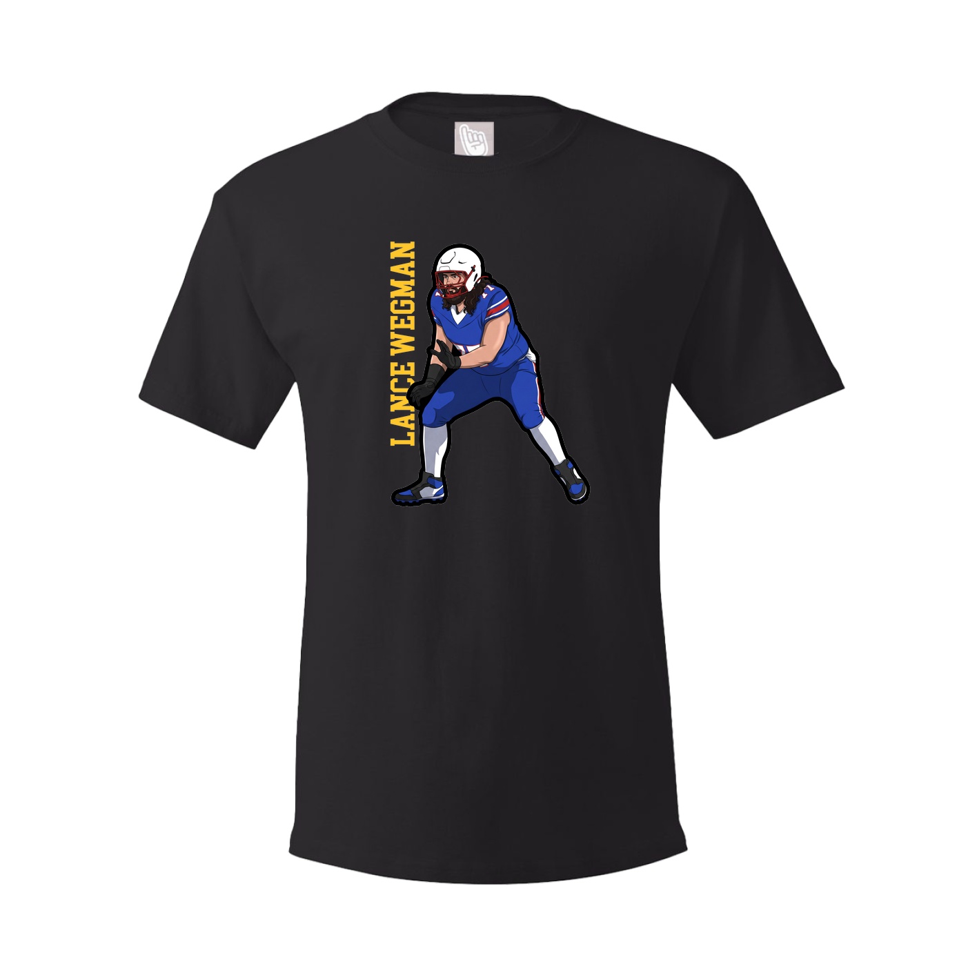 Youth Tee — Name Vertical in Black