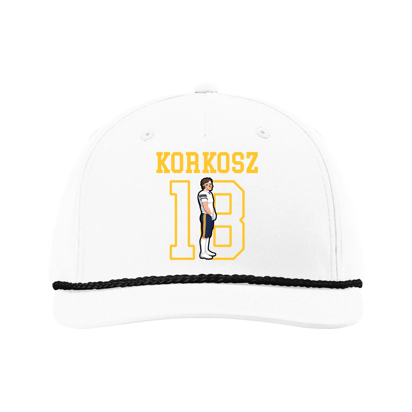 Five-Panel Classic Rope Cap — Shirsey in White