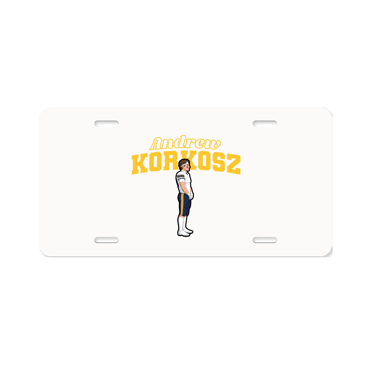 License Plate — Name Arch in Classic