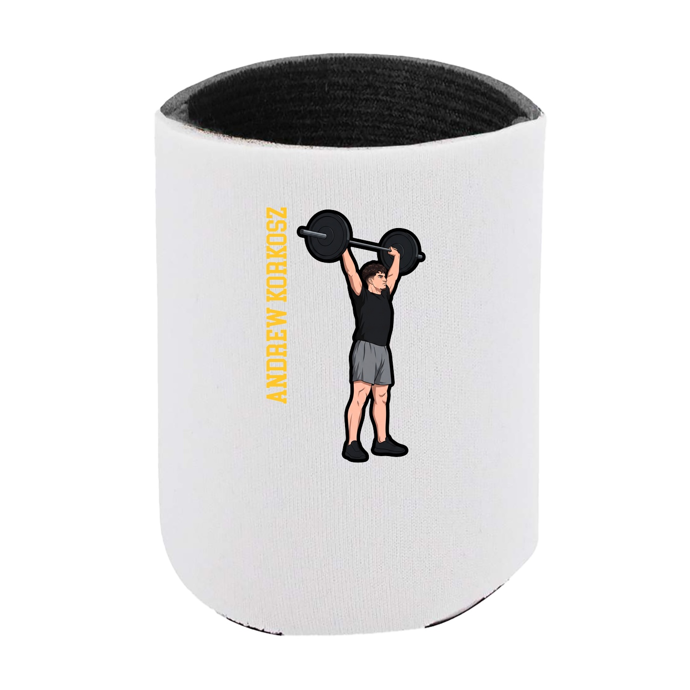 Can Holder — Name Vertical in White