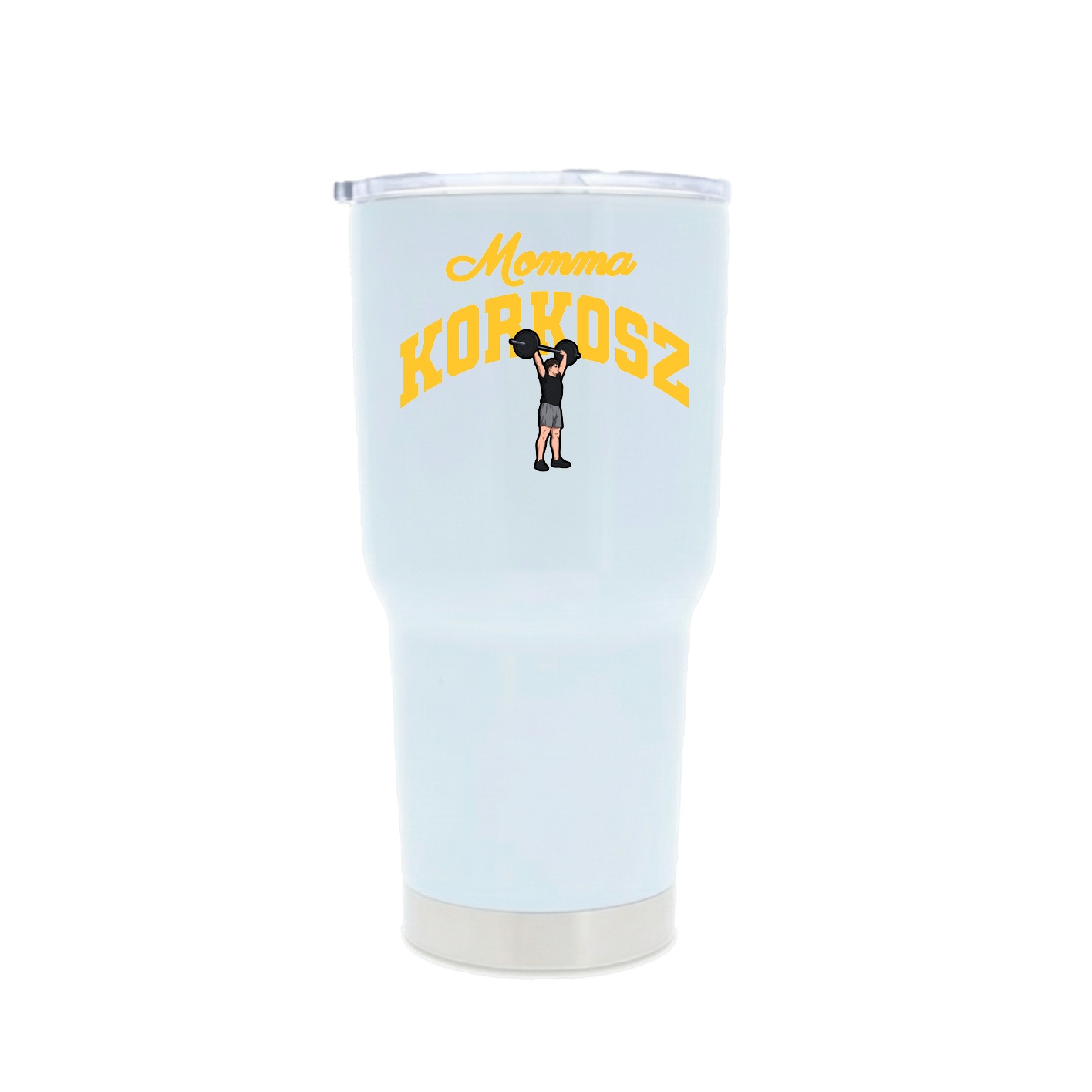 30oz Stainless Steel Tumbler — Mothers Day Arch in White