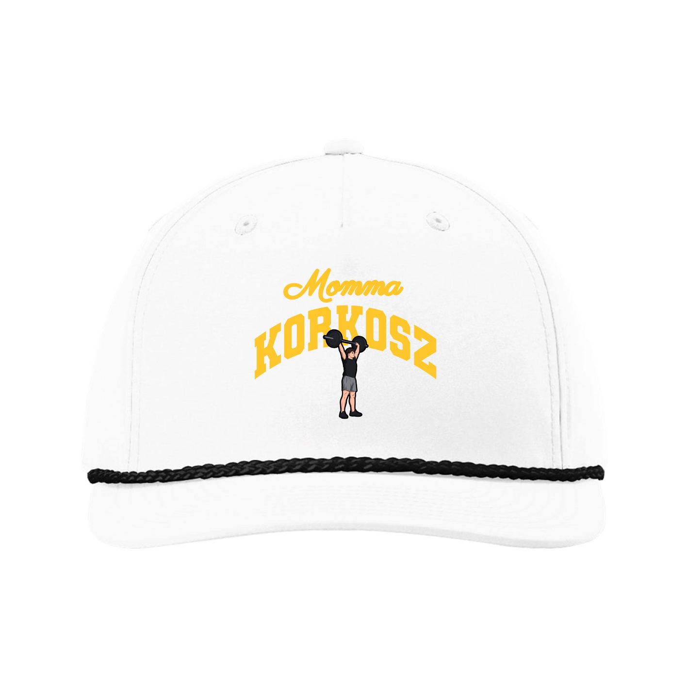 Five-Panel Classic Rope Cap — Mothers Day Arch in White