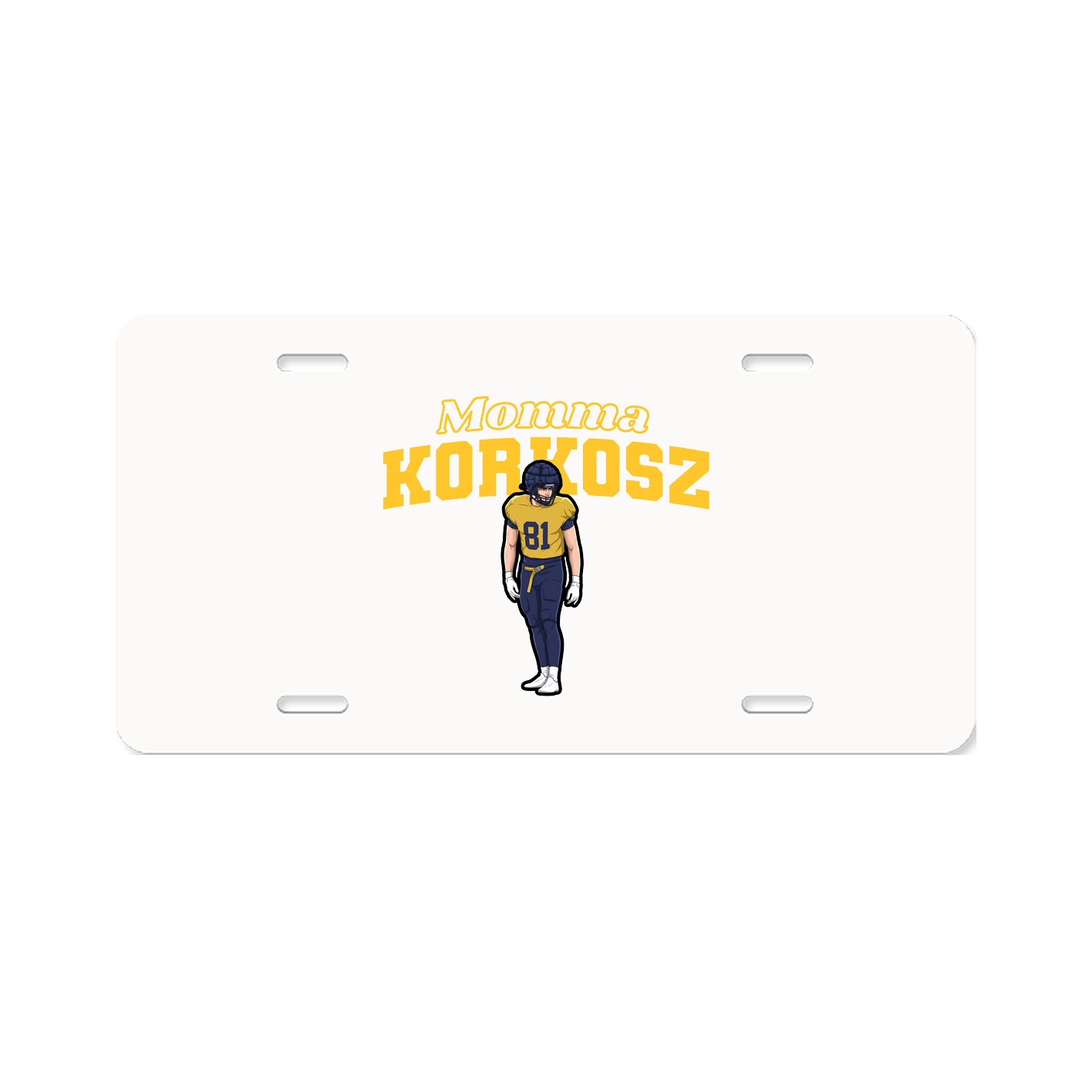 License Plate — Mothers Day Block in Classic