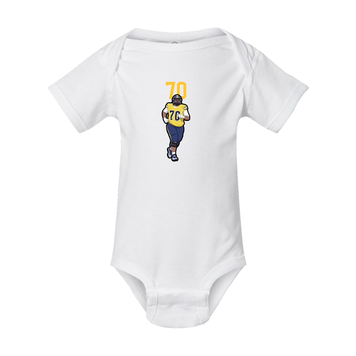 Baby Onesie — Number Top in White