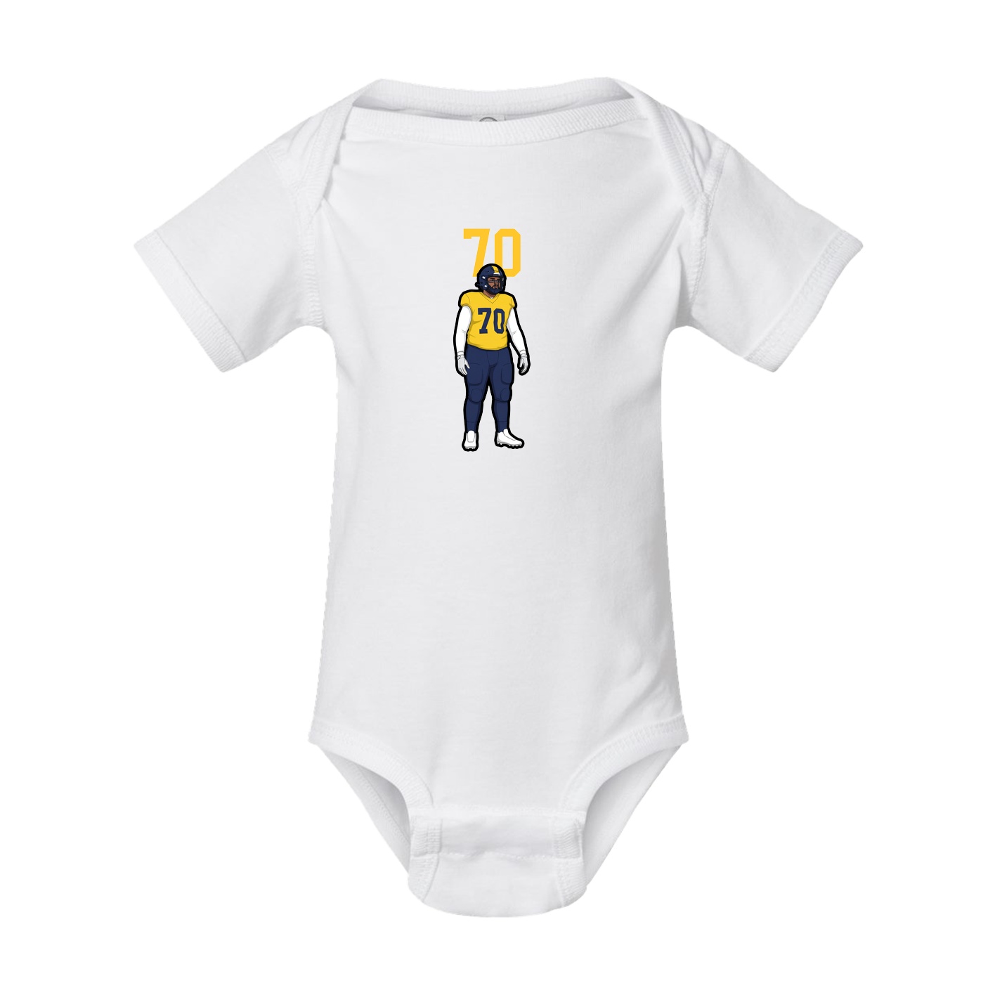 Baby Onesie — Number Top in White