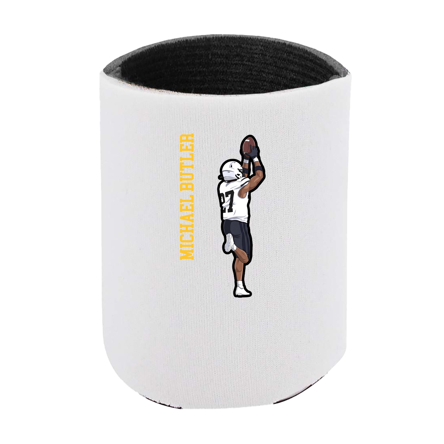 Can Holder — Name Vertical in White